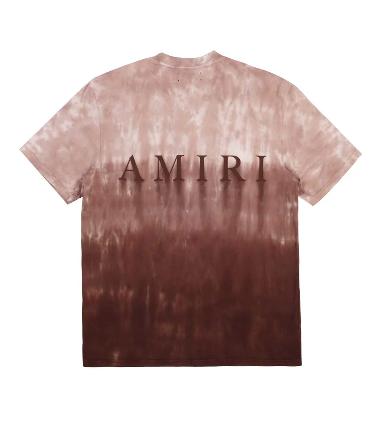 Amiri MA Logo Dip Dye Tee Brown - Image 2