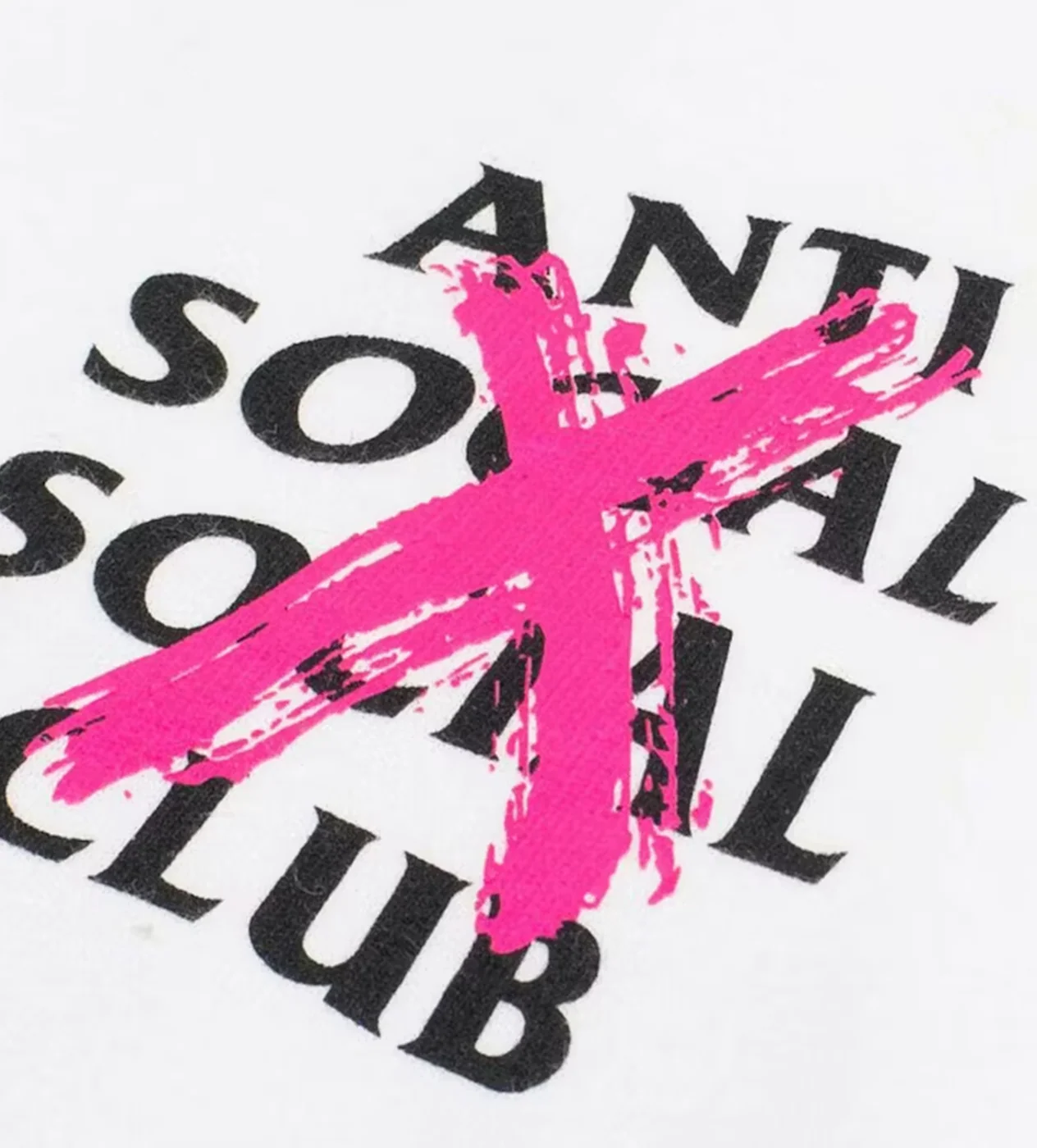 ASSC Pink Canceled Hoodie White - Image 3