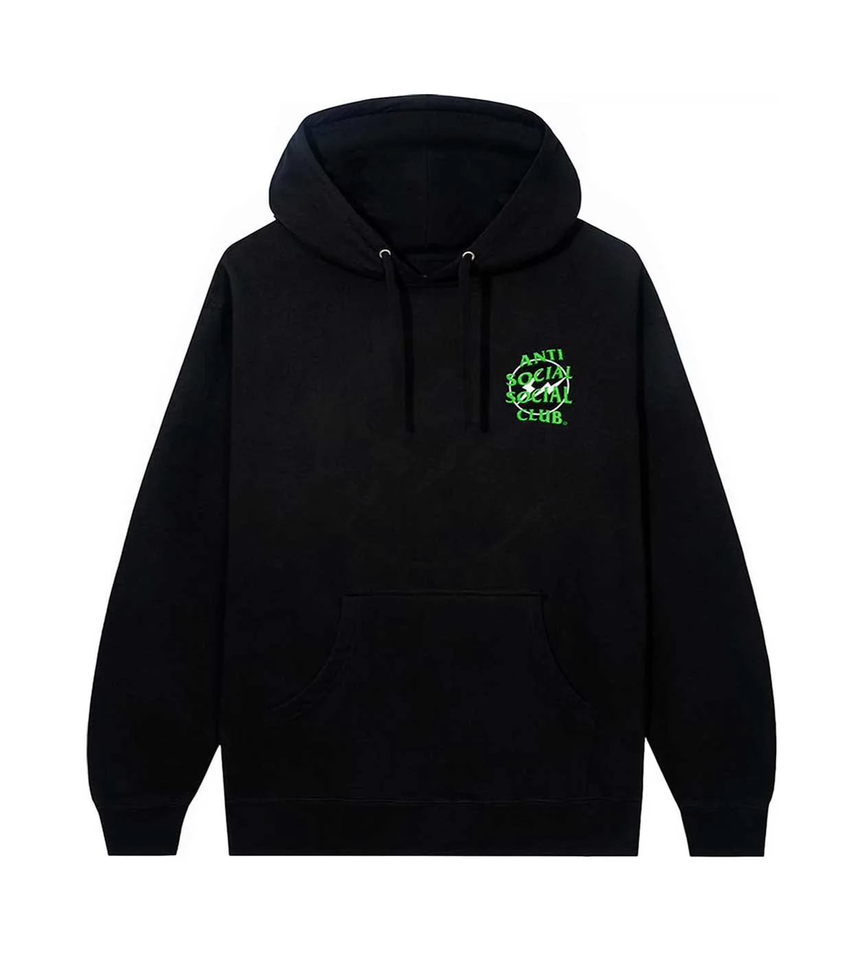 ASSC Green Fragment Precious Petals Hoodie Black - Image 2