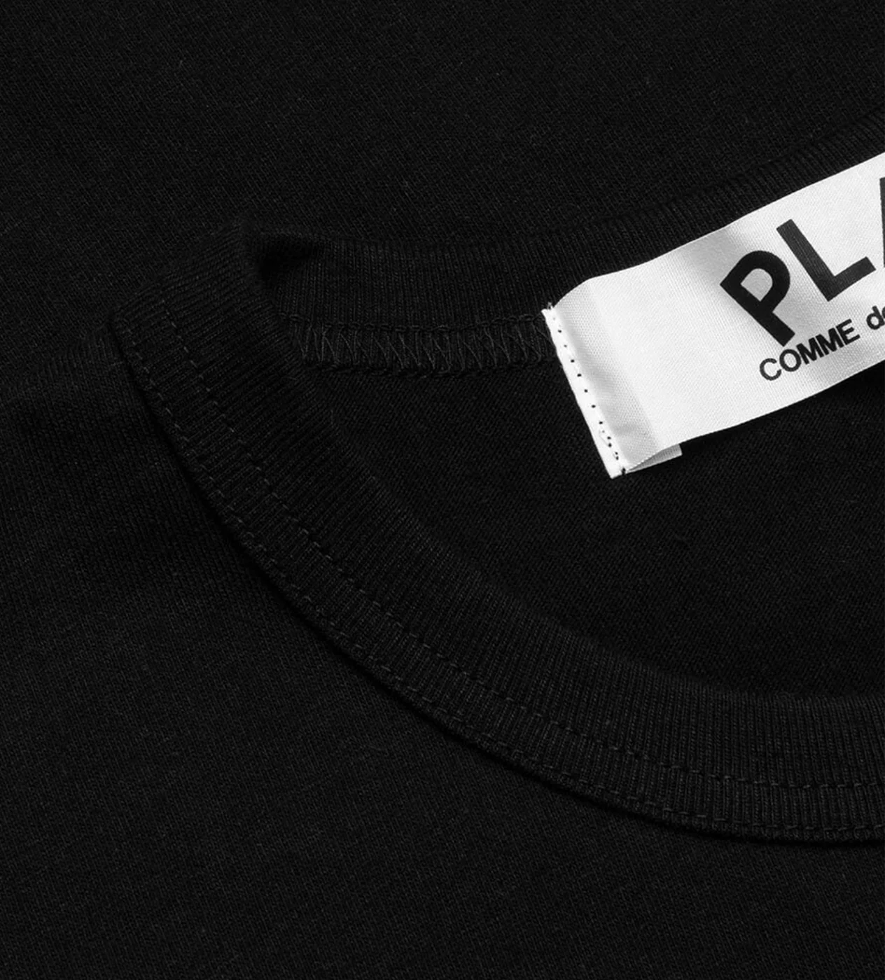 CDG Black Inverted Heart T-Shirt - Image 4