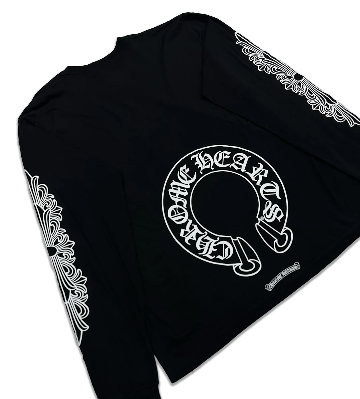 Chrome Hearts Black Horseshoe L/S Tee - Image 3