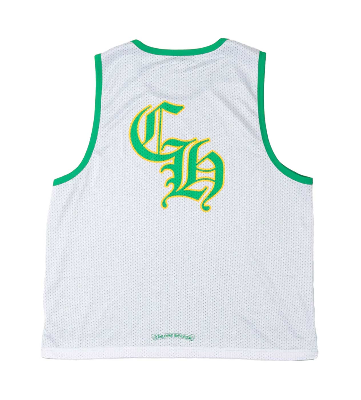 Chrome Hearts Green Reversible Mesh Basketball Jersey - Image 3