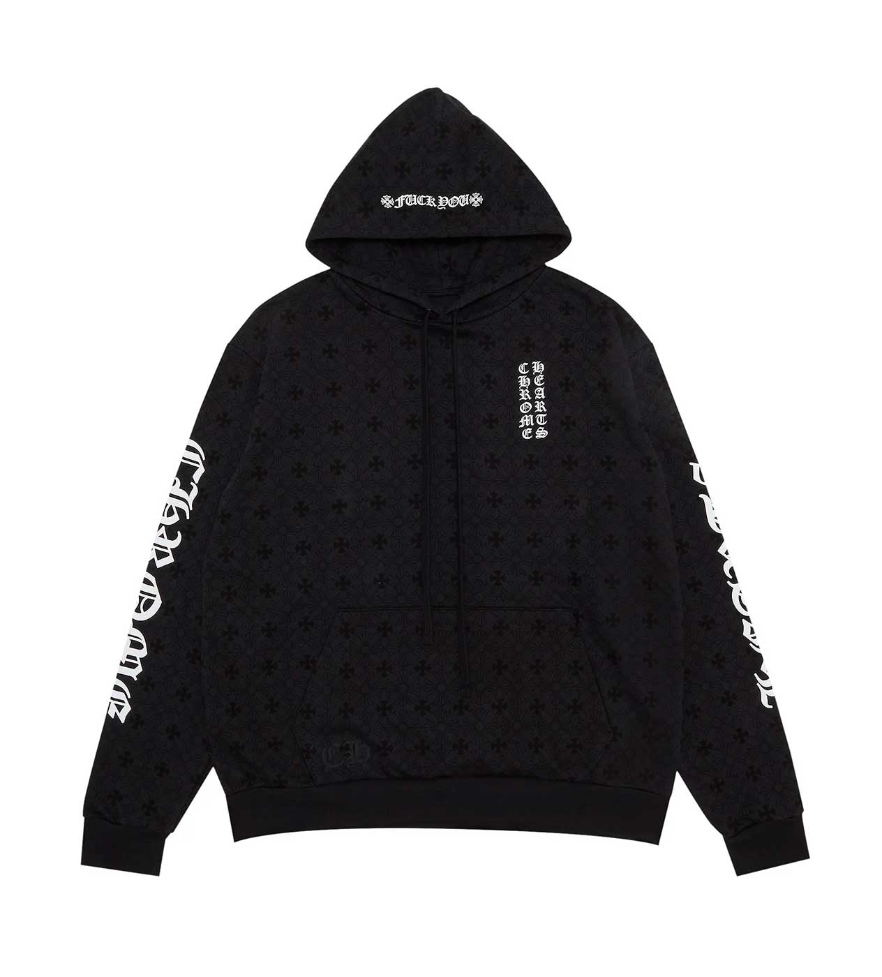 Chrome Hearts Monogram Black Hoodie - Image 2