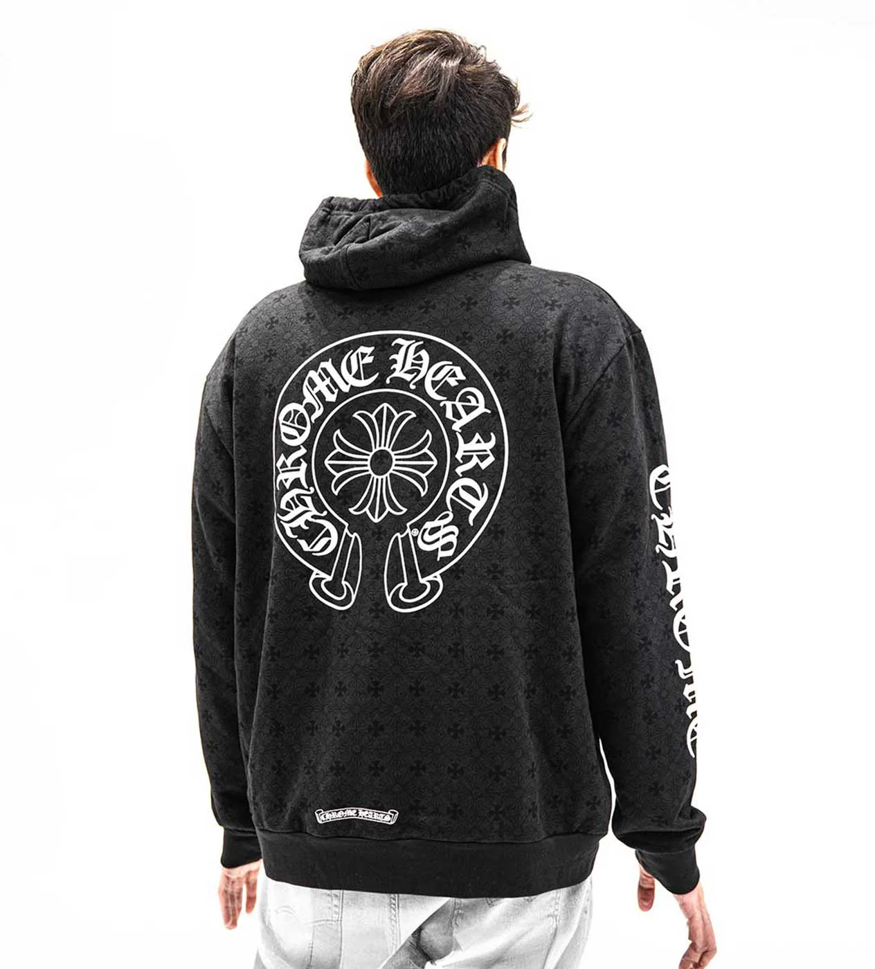 Chrome Hearts Monogram Black Hoodie - Image 3