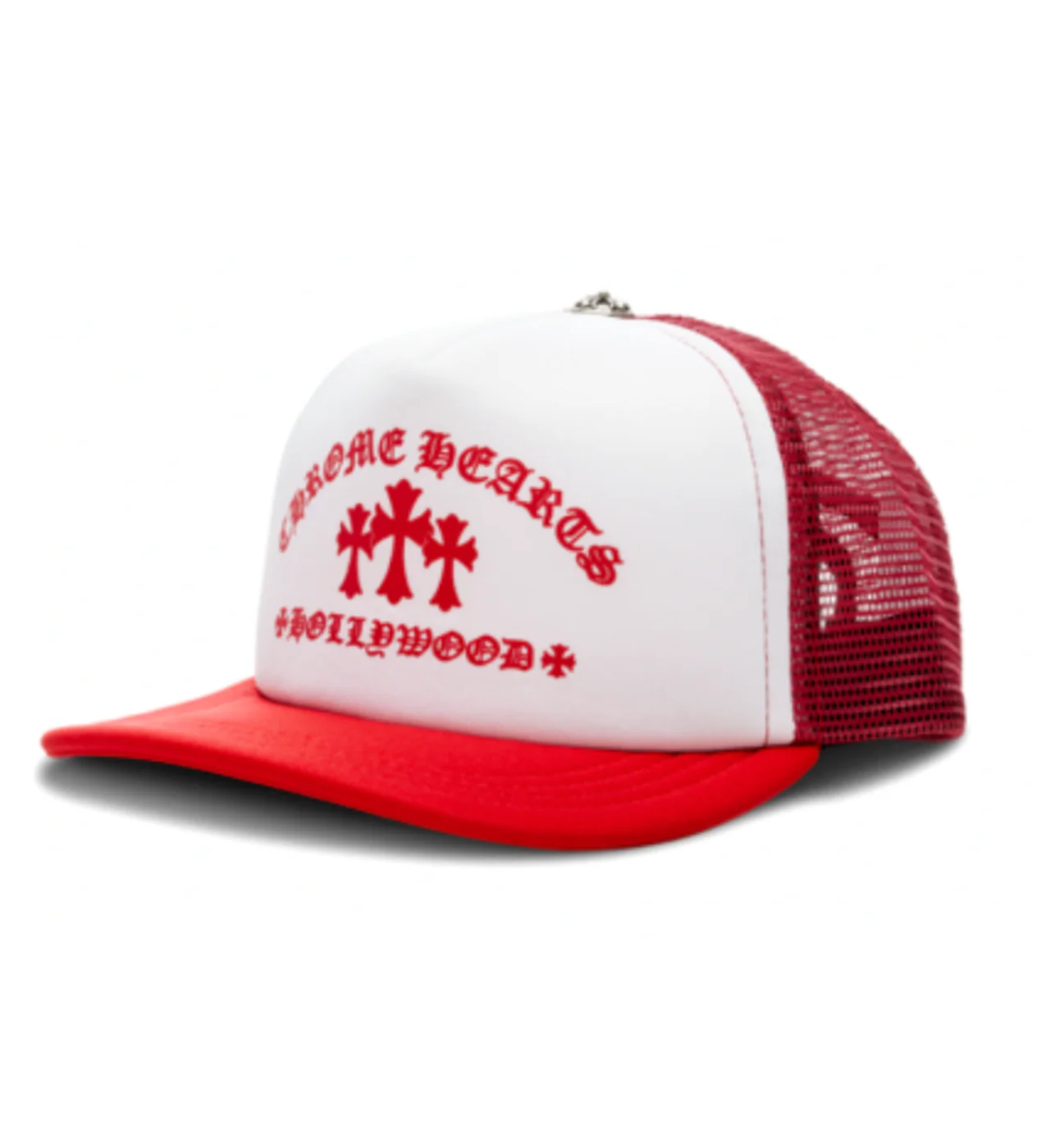 Chrome Hearts Red Cemetery Trucker Cap - Image 2