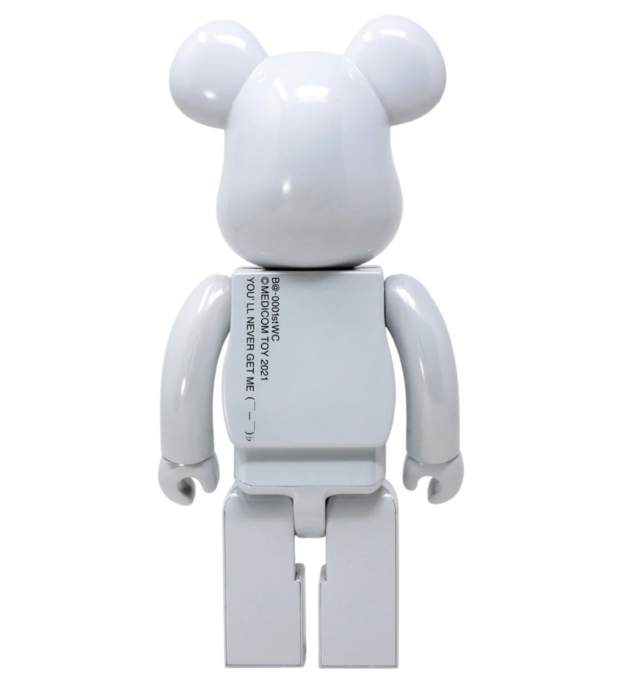 Bearbrick 1st Model White Chrome (400%) - Image 2