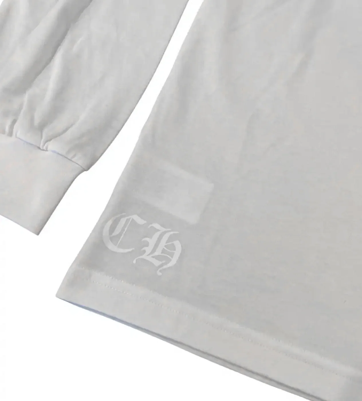 Chrome Hearts Paris Long Sleeve White - Image 4