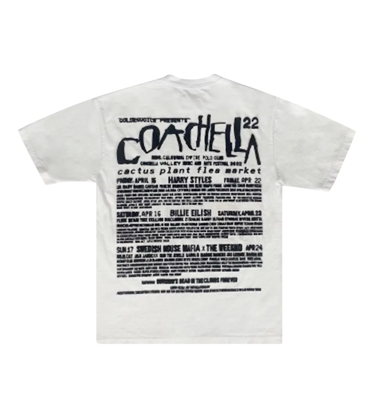 Coachella x CPFM Tee White Swirl Red/Yellow - Image 2