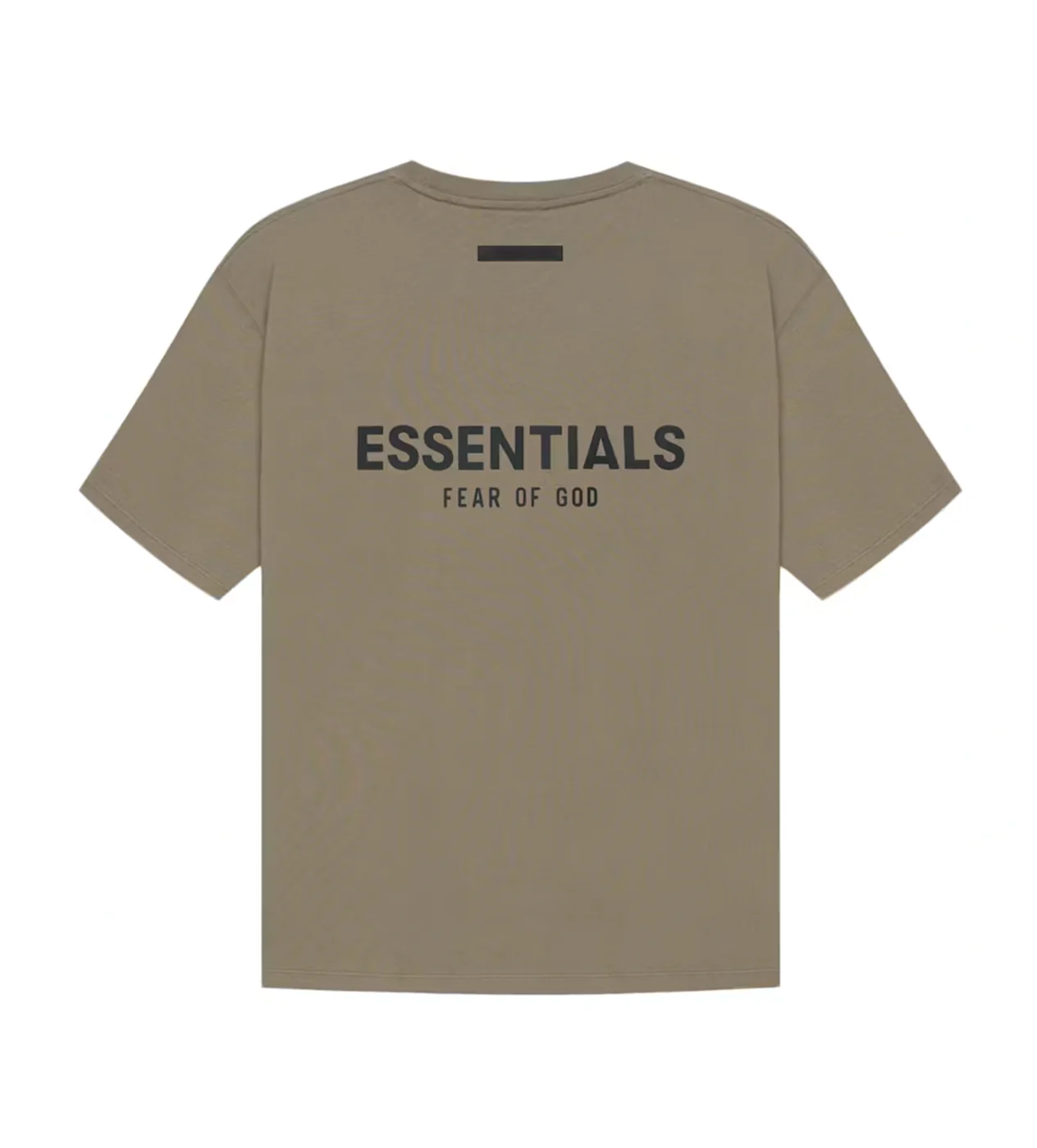 Essentials Taupe Tee Back Logo - Image 2