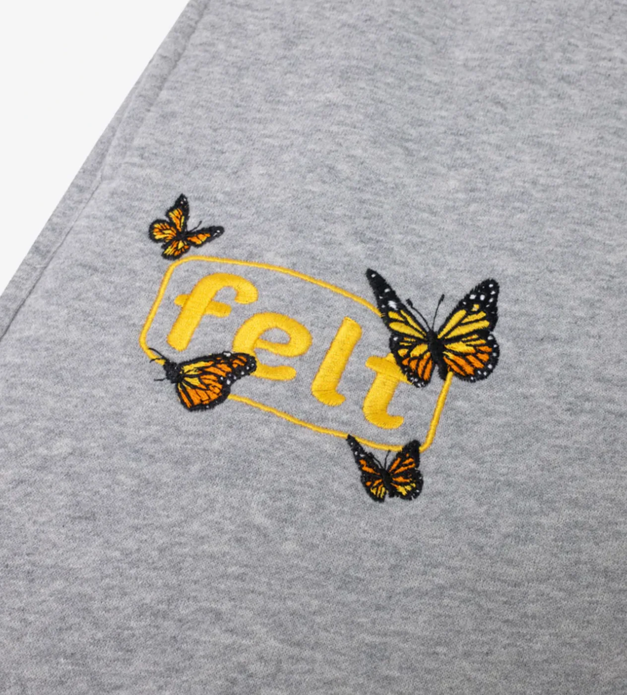 Butterfly Fleece Sweatpants Grey - Image 3