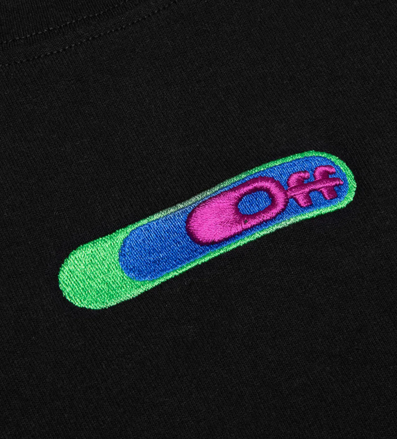 Off-White Weed Arrows Over Skate S/S Black Green - Image 4