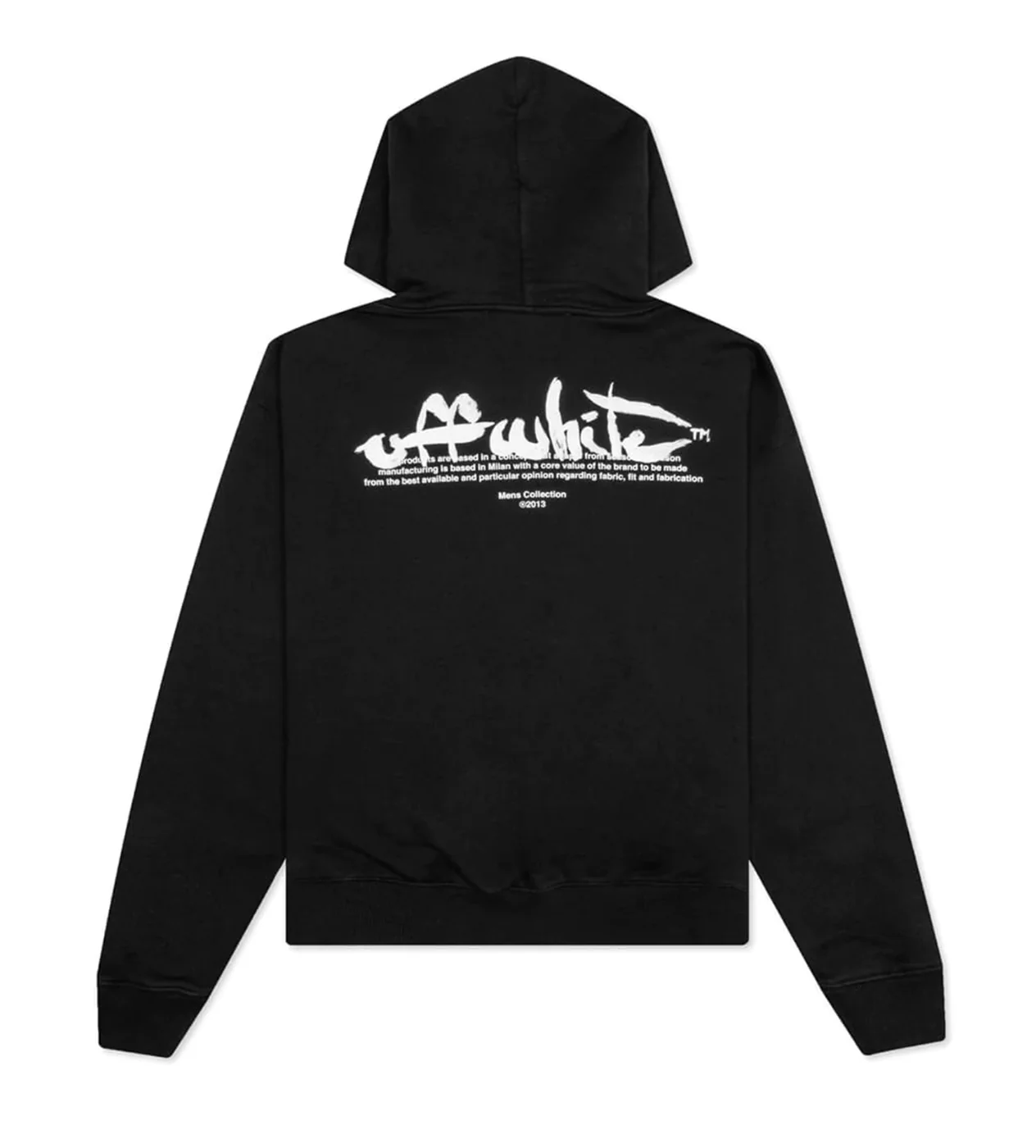 Off-White Black Paint Script Sweatshirt - Image 2