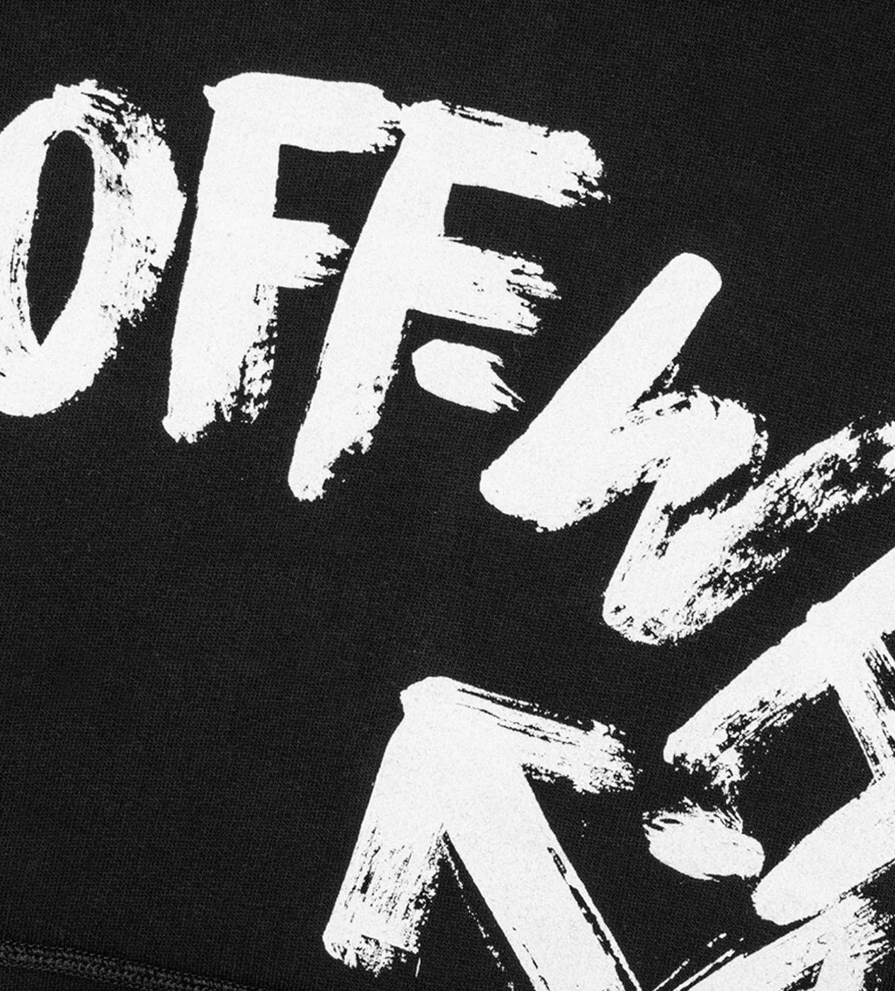 Off-White Black Paint Script Sweatshirt - Image 4