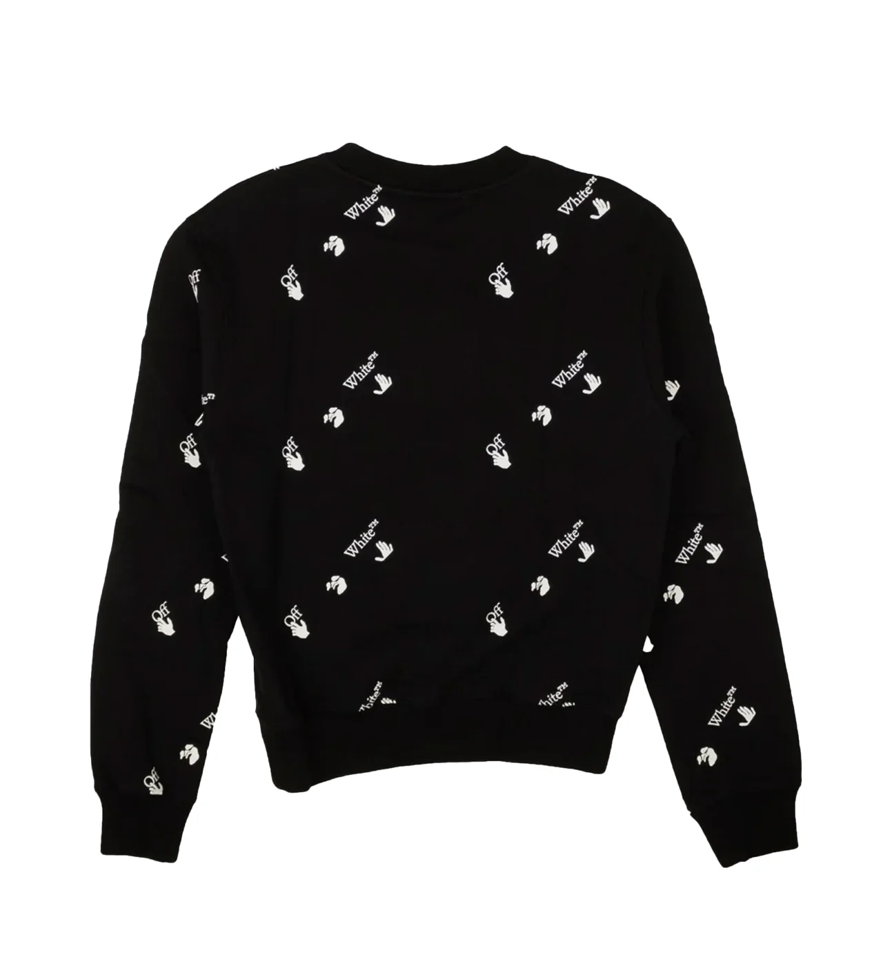 Off-White Black White All Over Slim Crewneck - Image 2