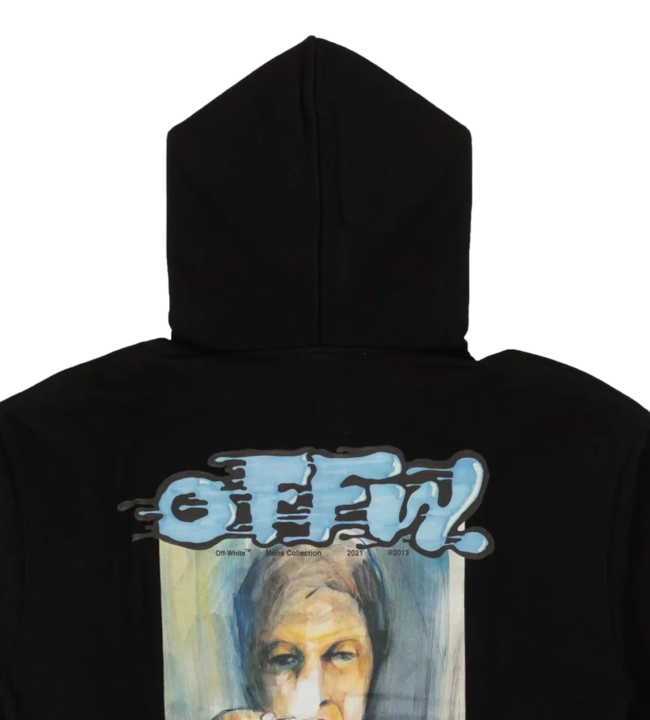 Off-White Blue Liquid Mirko Hoodie - Image 3