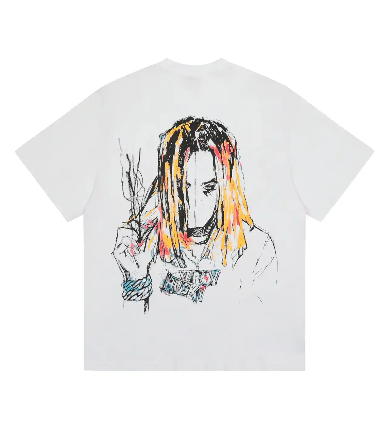 Revenge x Lil Durk Painting Tee White - Image 2