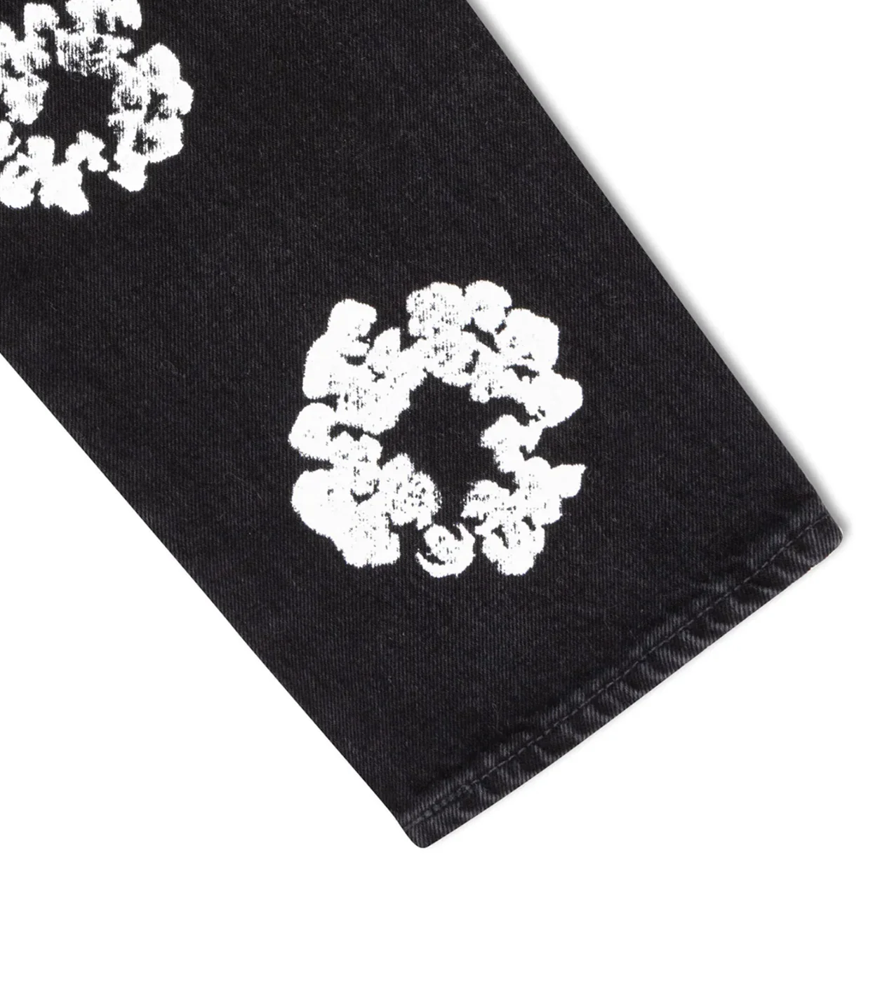 Denim Tears x Levi's Cotton Wreath Black Denim Jeans - Image 5