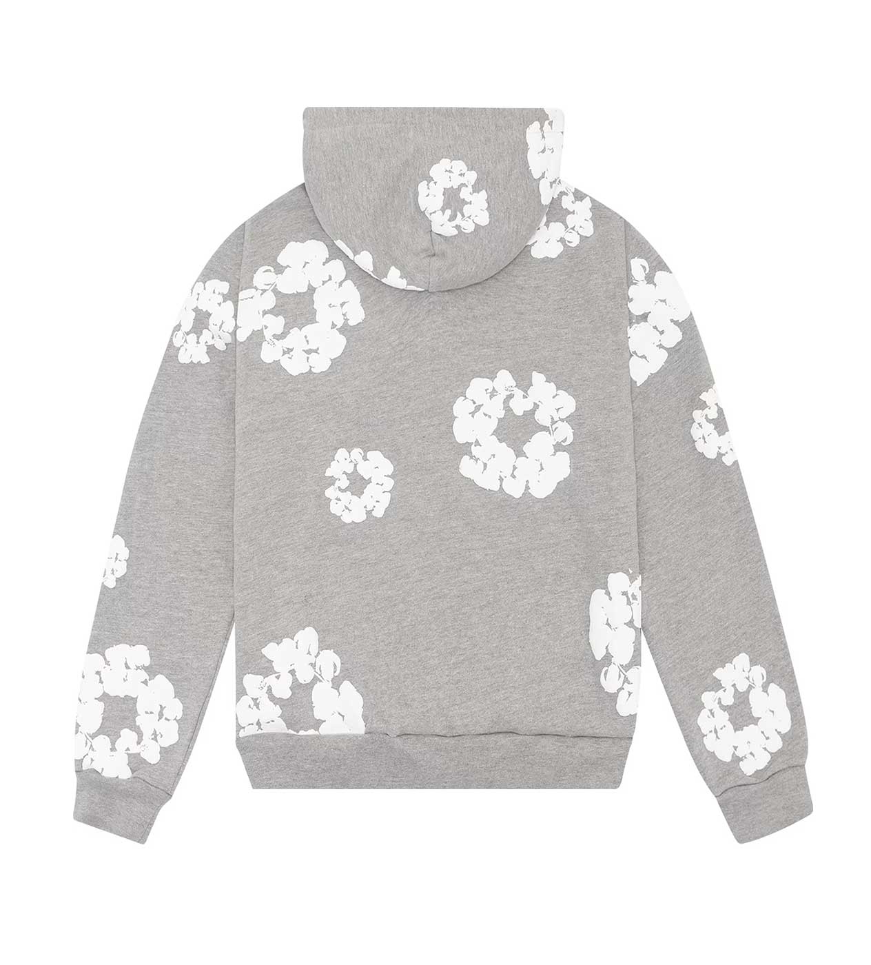 Denim Tears Grey Cotton Wreath Hoodie - Image 2
