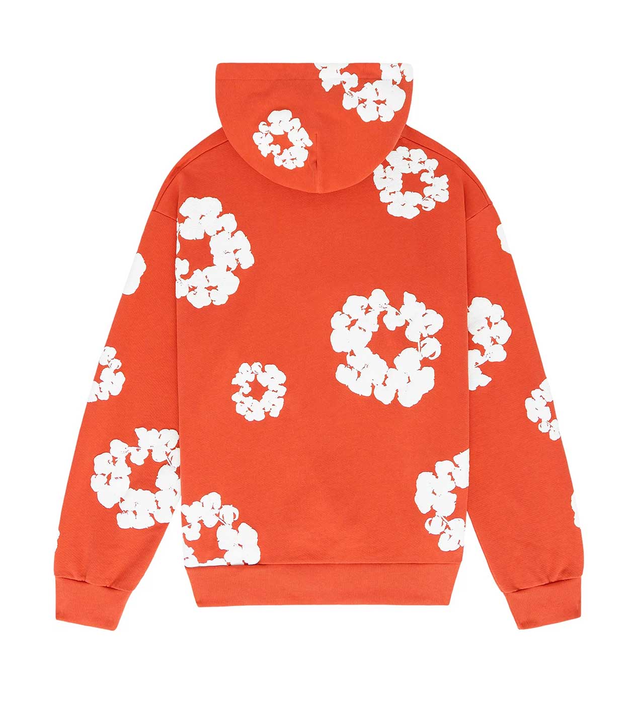 Denim Tears Orange Cotton Wreath Hoodie - Image 2