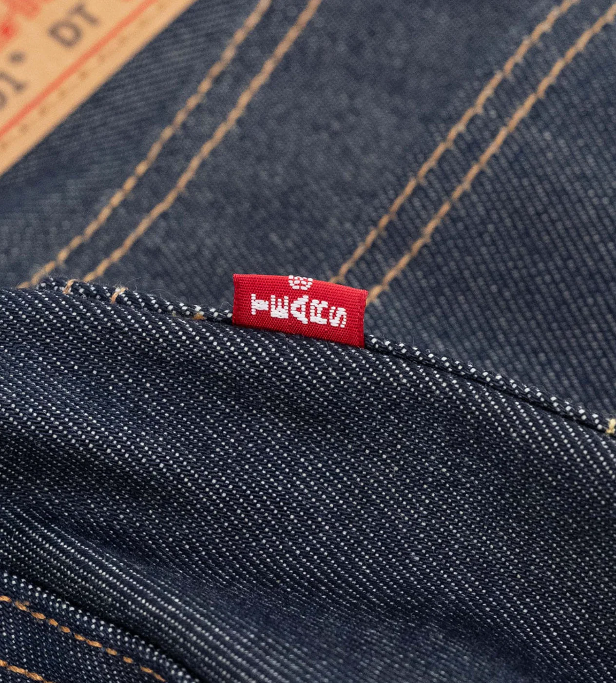 Denim Tears x Levi's Cotton Wreath Raw Selved Denim Jeans - Image 4