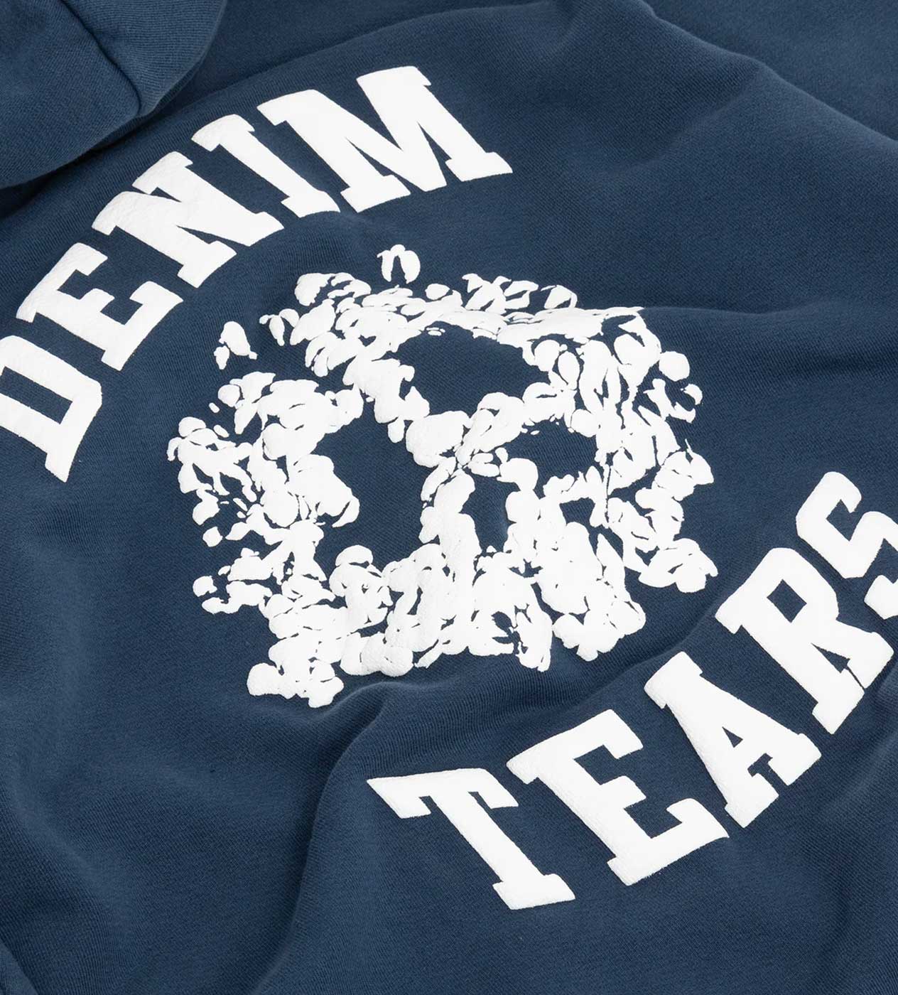 Denim Tears University Zip Hoodie Navy - Image 3