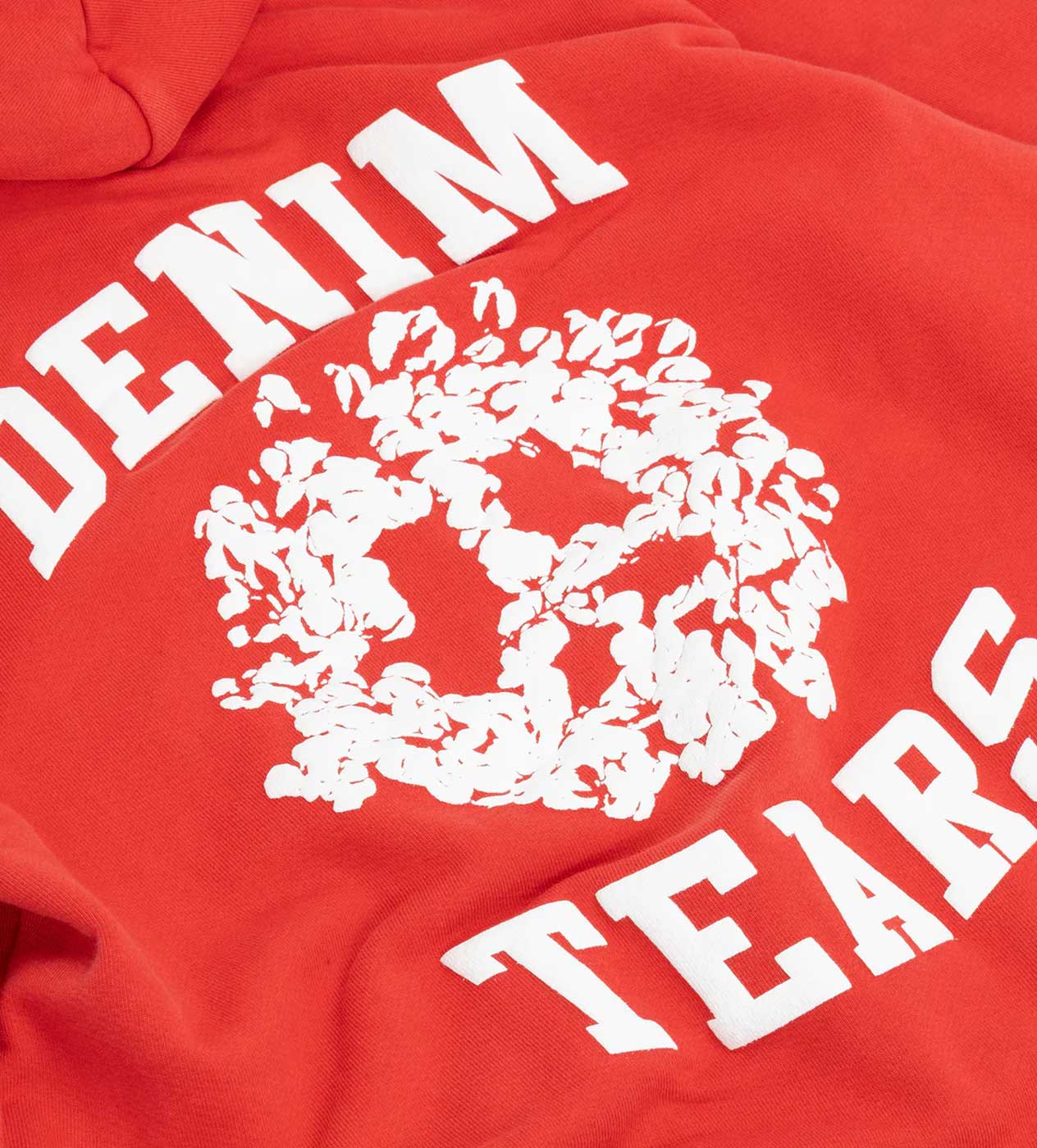 Denim Tears University Zip Hoodie Red - Image 2