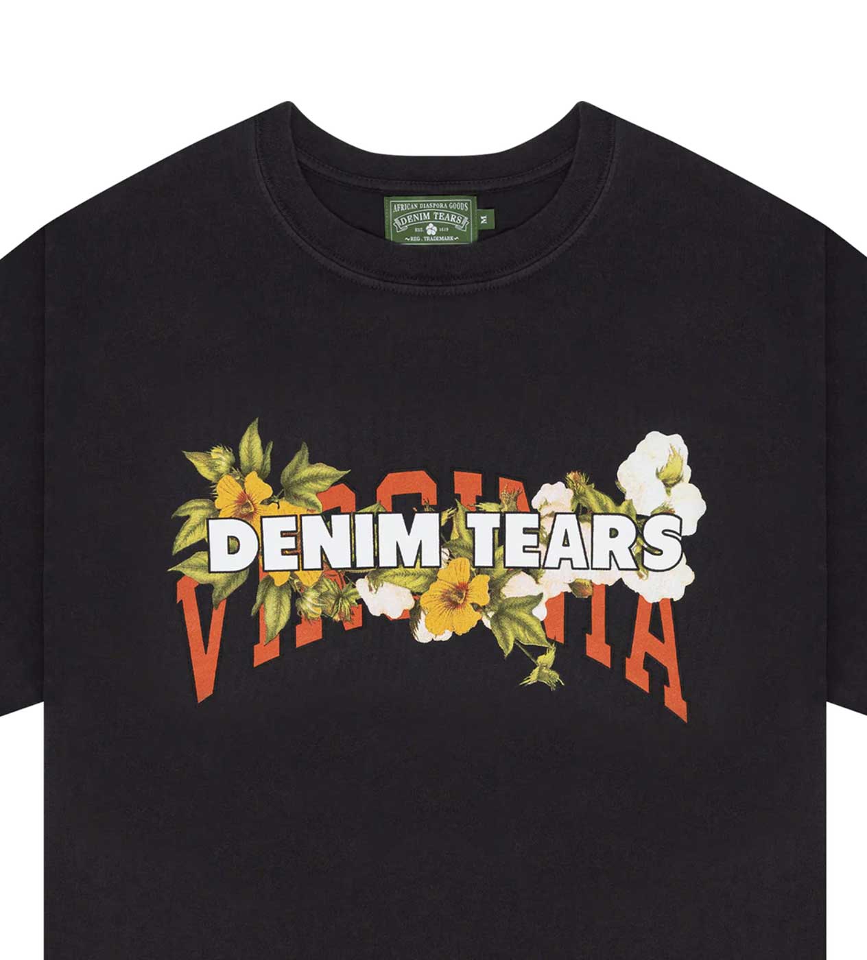 Denim Tears Virginia Black Tee - Image 2