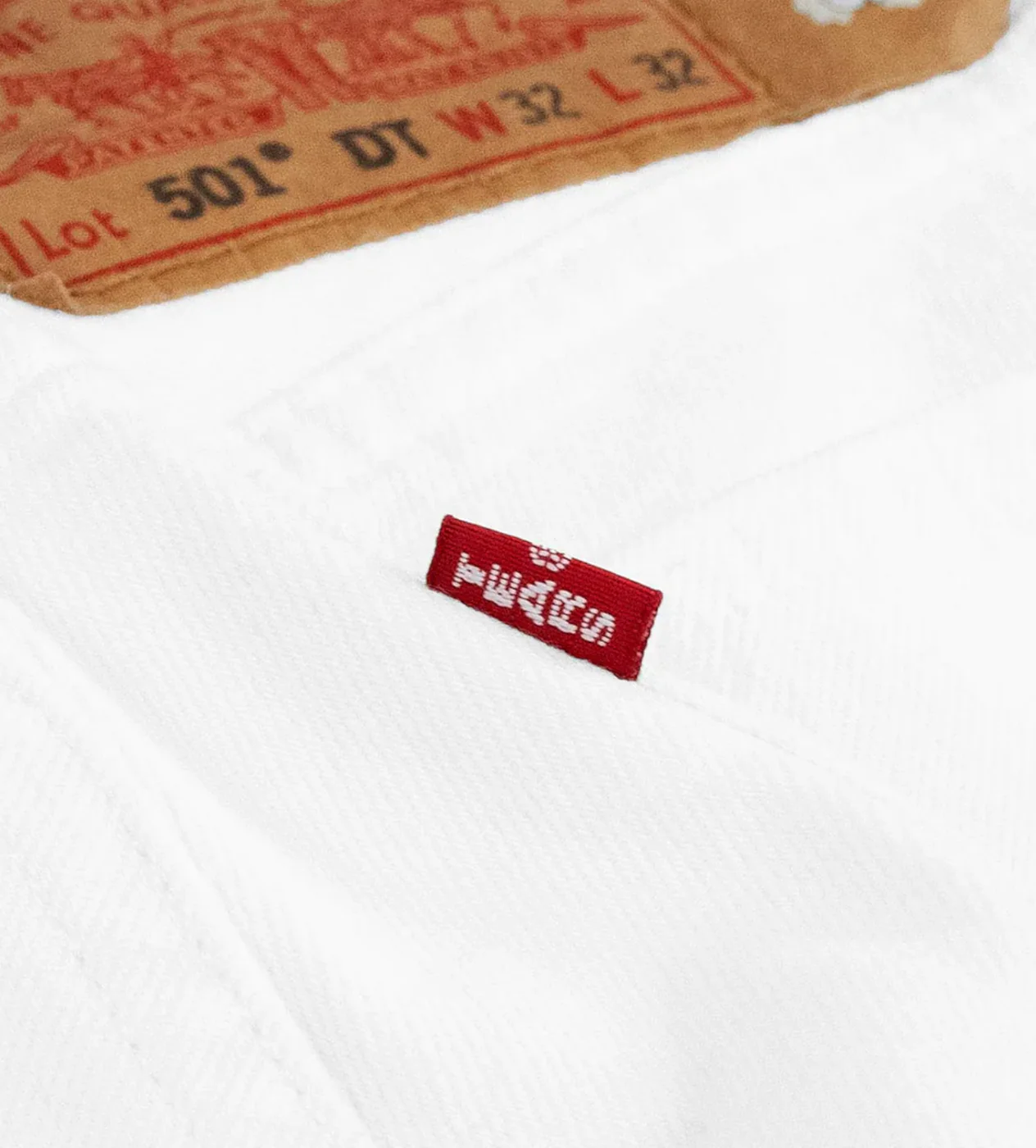 Denim Tears x Levi's Cotton Wreath White Denim Jeans - Image 4