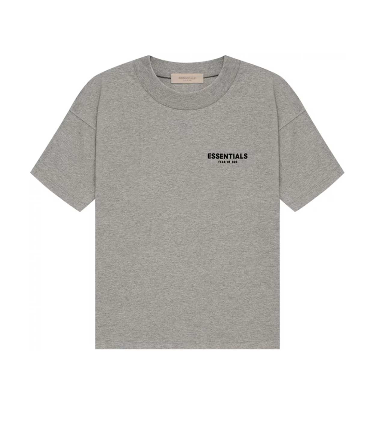 Essentials Dark Oatmeal Velvet Tee - Image 2