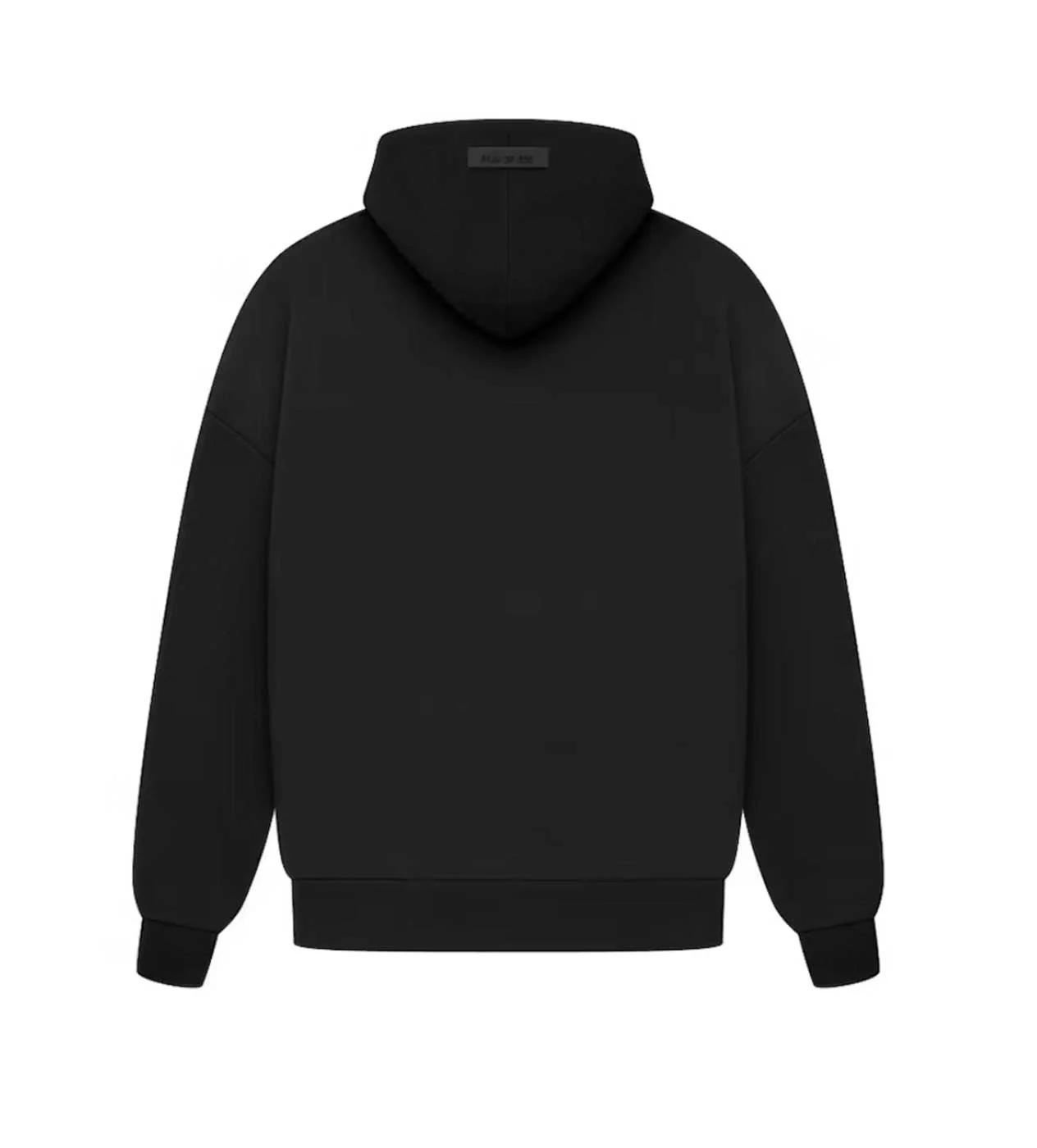 Essentials Jet Black Hoodie - Image 2