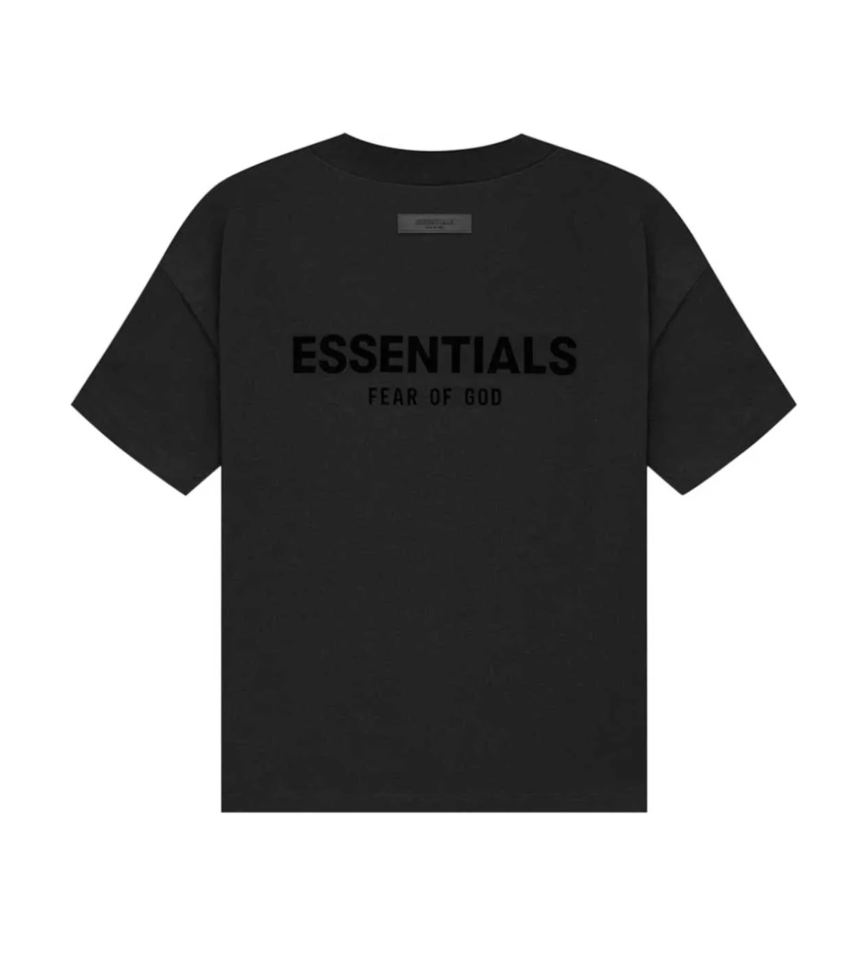 Essentials Stretch Limo Velvet Black Tee - Image 2