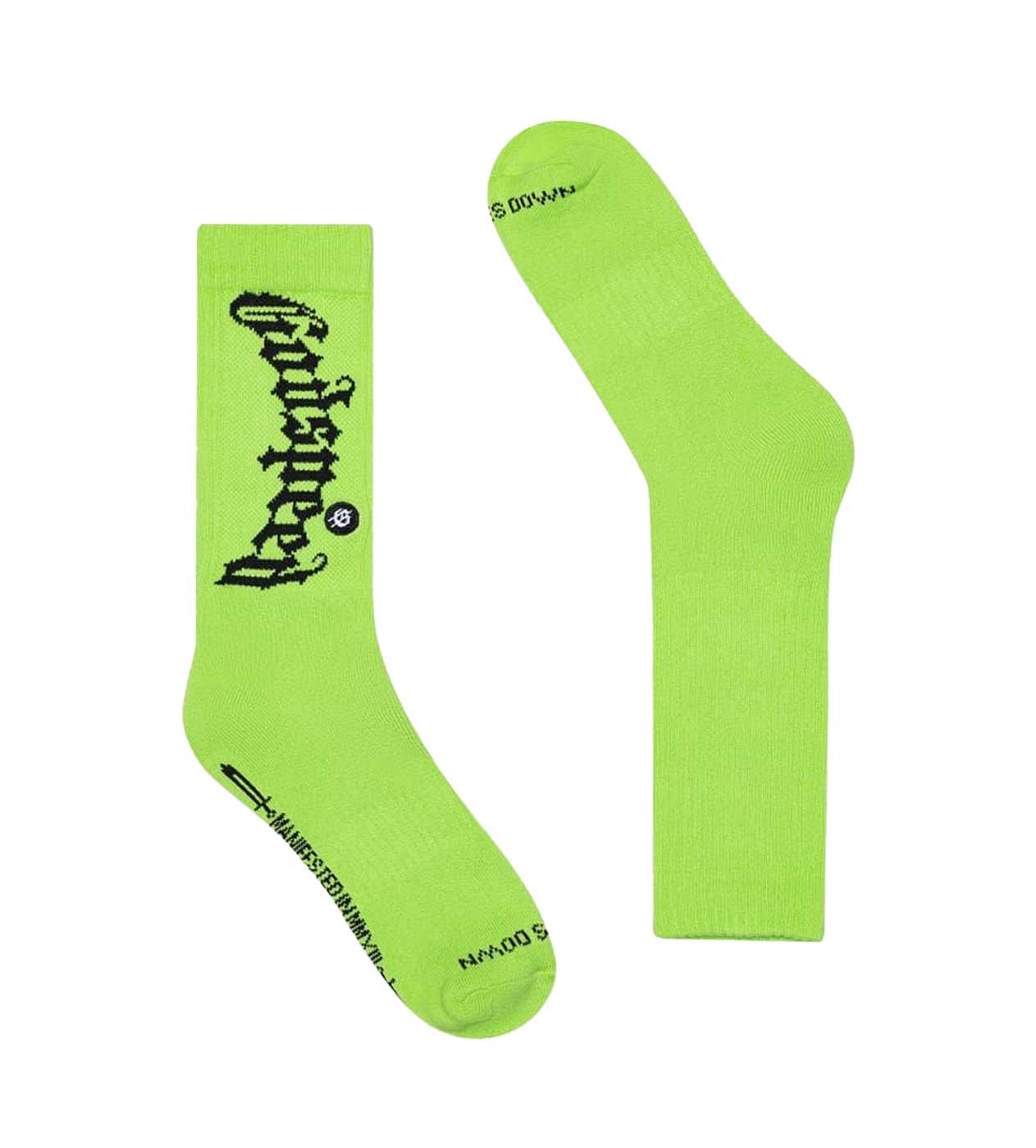 Godspeed OG Logo Sock Neon Lime - Image 3