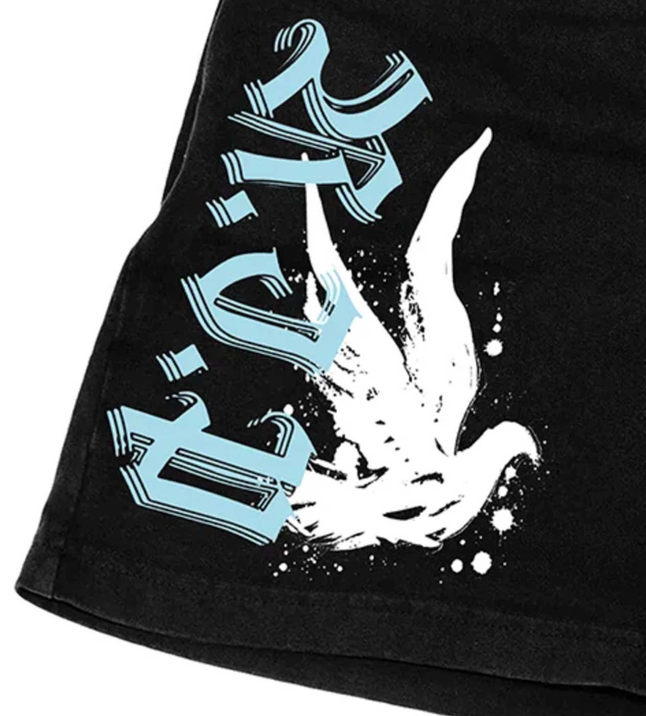 Revenge Graffiti Dove Shorts Black - Image 3
