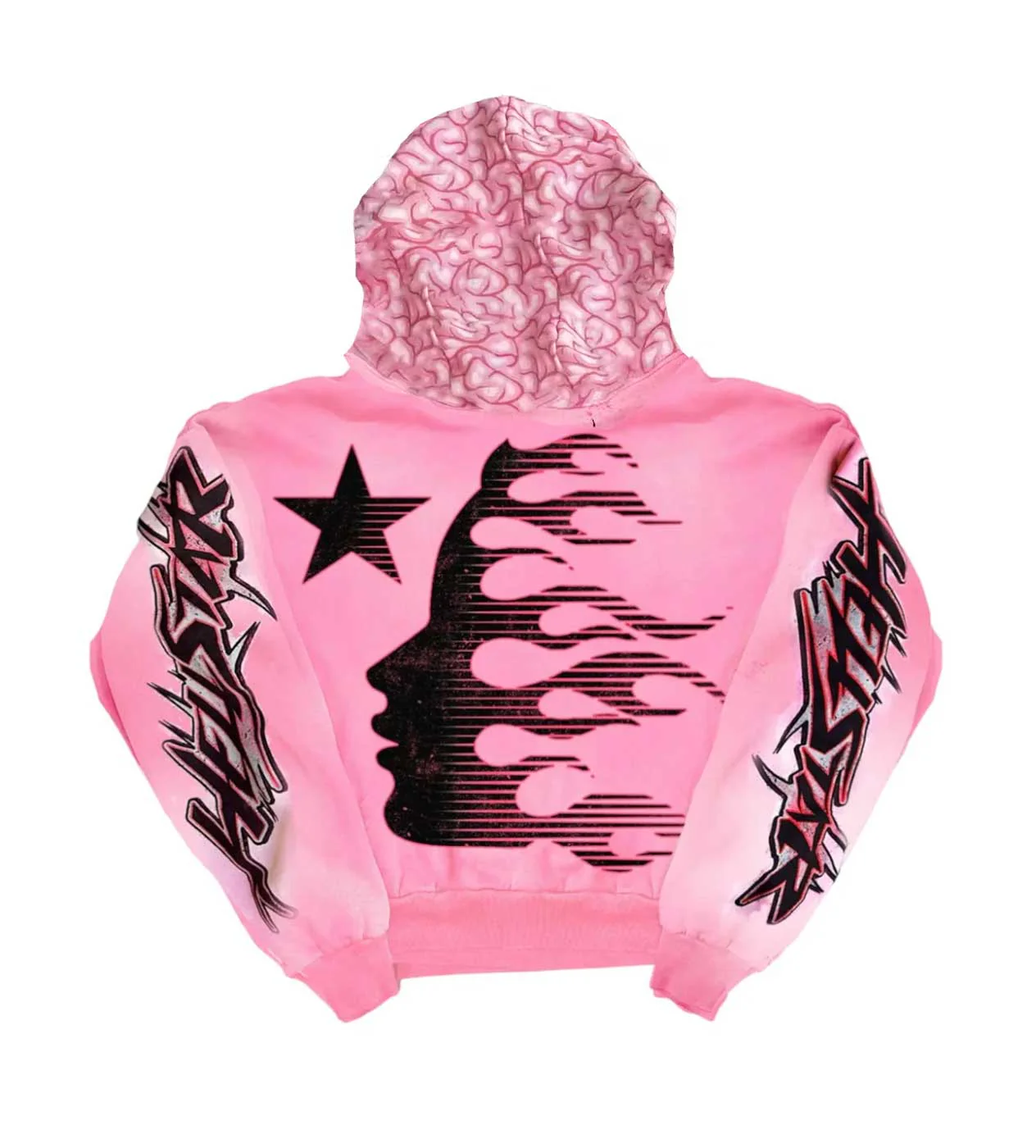 Hellstar Brainwashed Hoodie Pink - Image 2