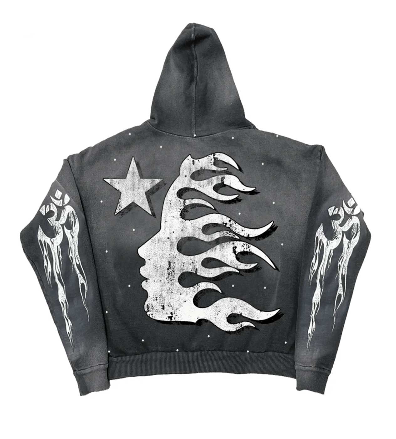 Hellstar Racer Hoodie Faded Black - Image 2