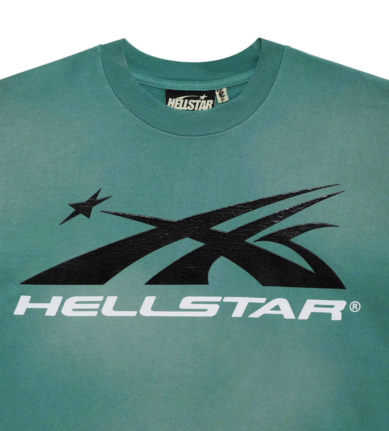 Hellstar Sport Logo Gel Tee Green - Image 3