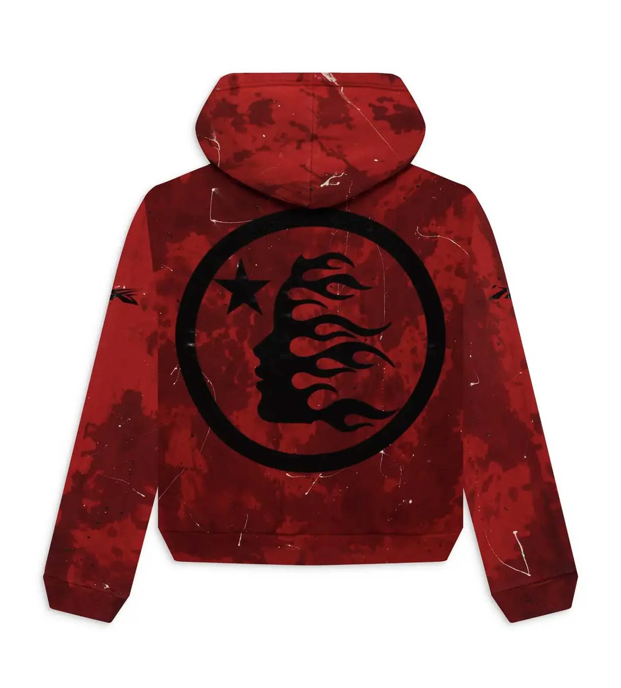 Hellstar Sports Red Tye-Dye Skull Hoodie - Image 2