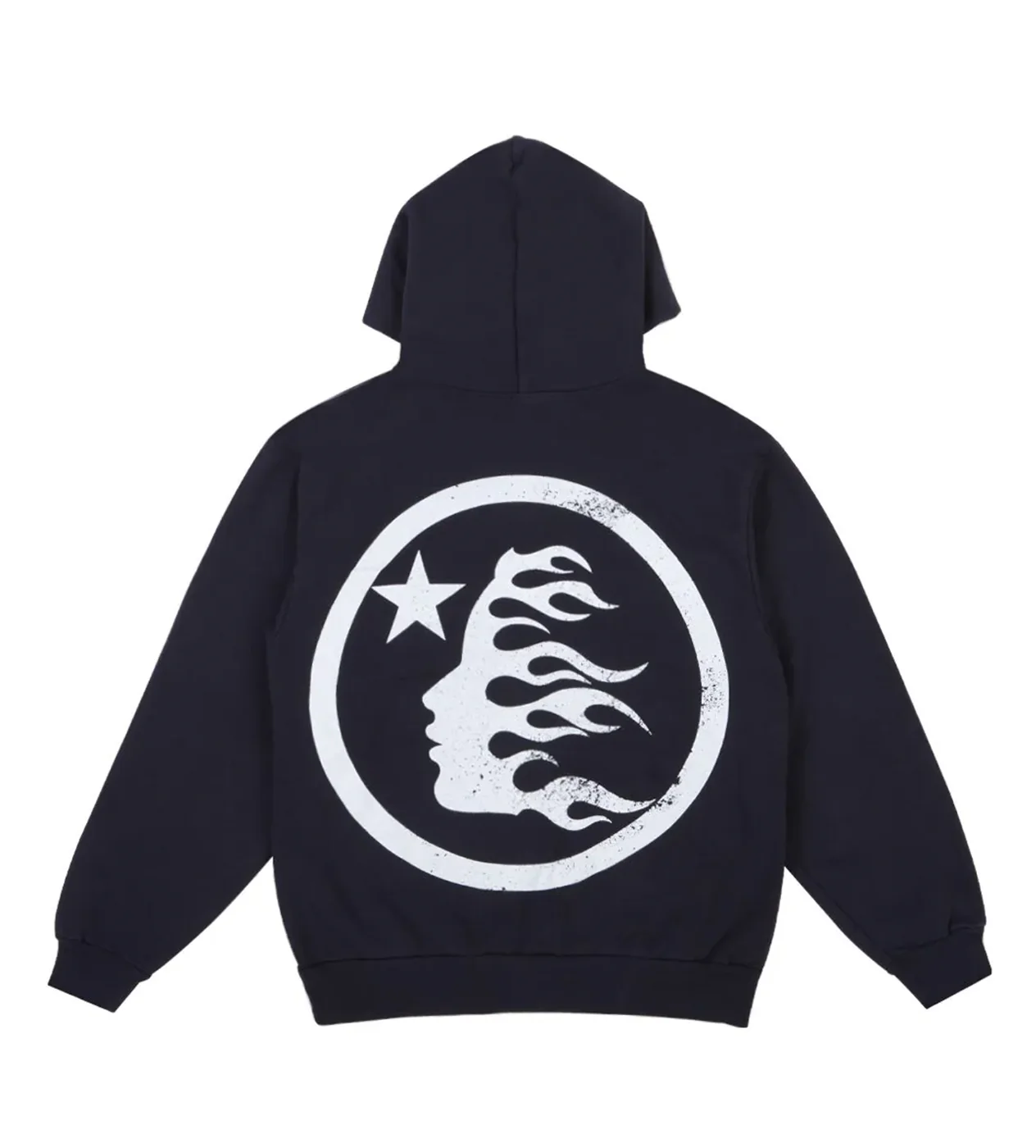 Hellstar Studios Basic Logo Hoodie Faded Black - Image 2