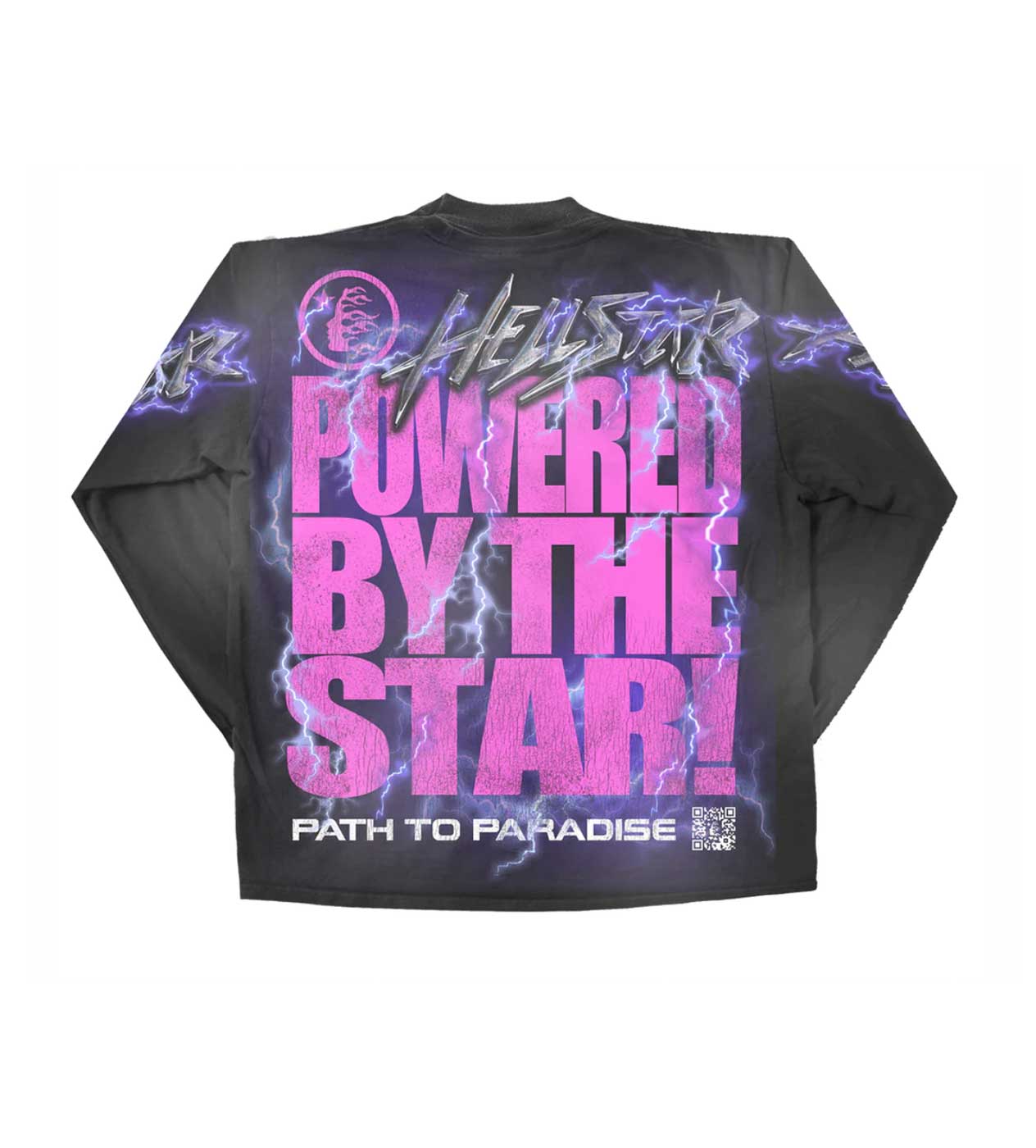 Hellstar Studios Brain Helmet Long Sleeve L/S Faded Black - Image 2