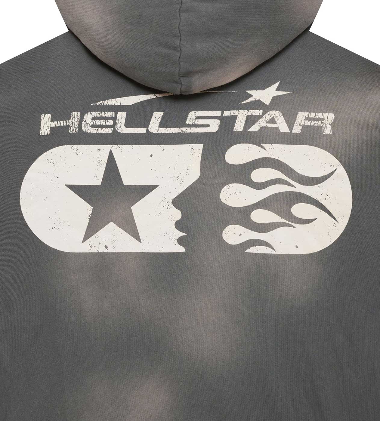Hellstar Studios Zip Up Hoodie Grey - Image 3