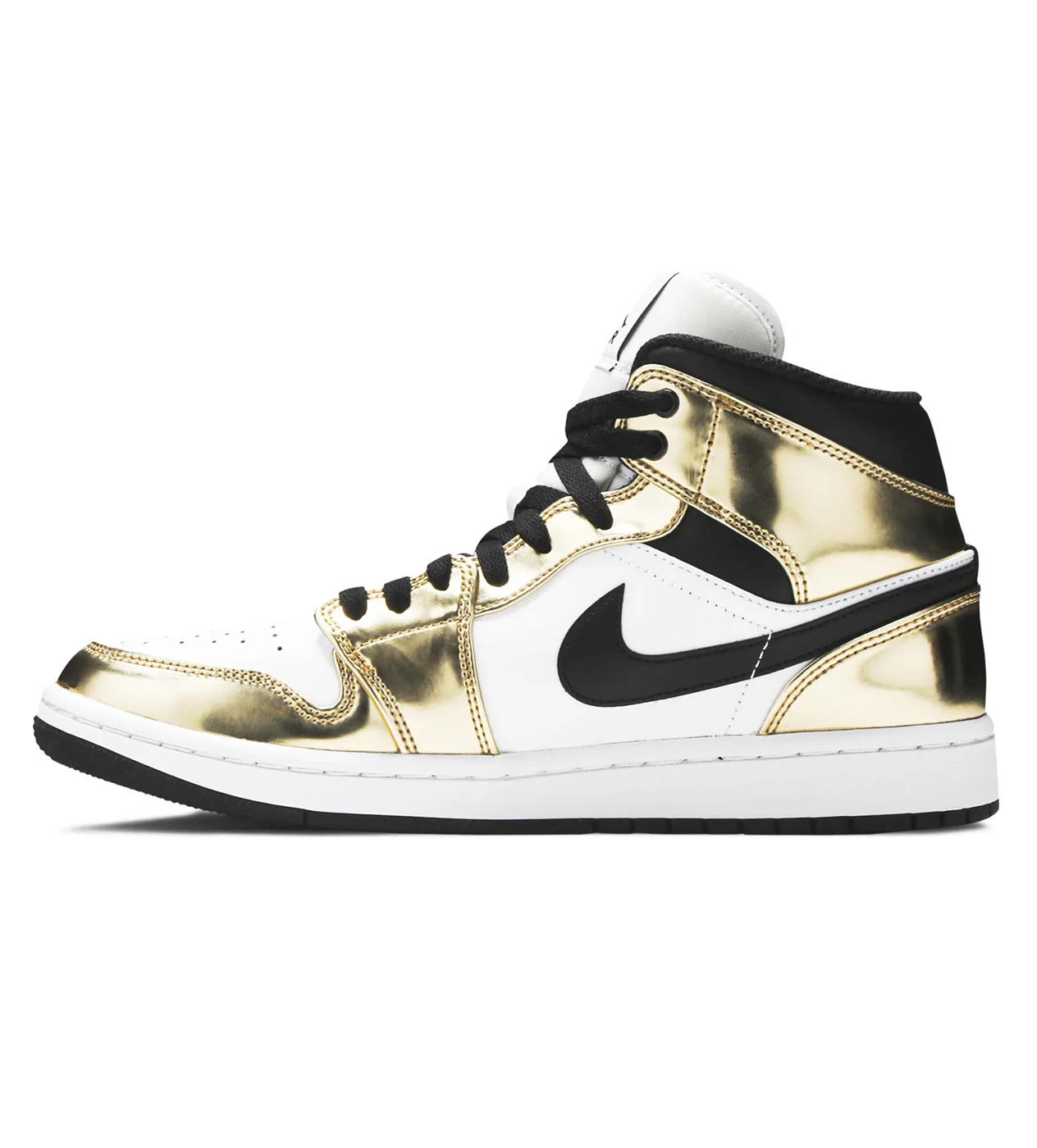 Jordan 1 Mid 'Metallic Gold Black/White' - Image 3