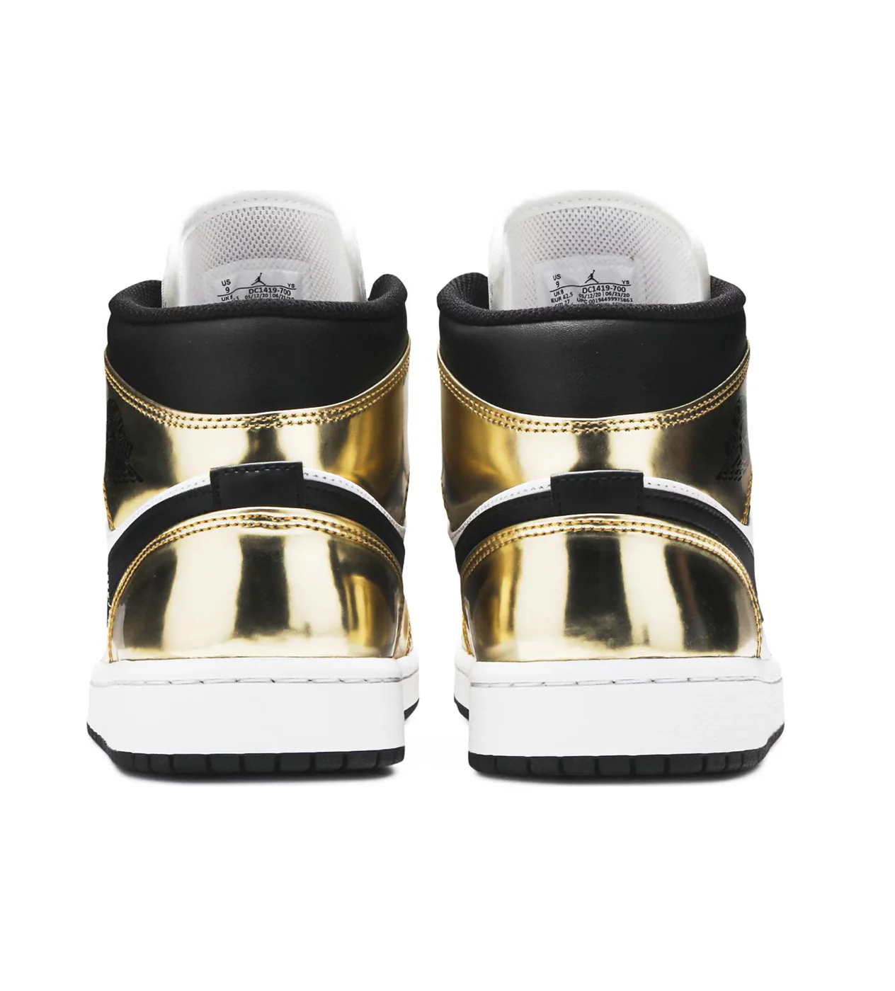 Jordan 1 Mid 'Metallic Gold Black/White' - Image 5