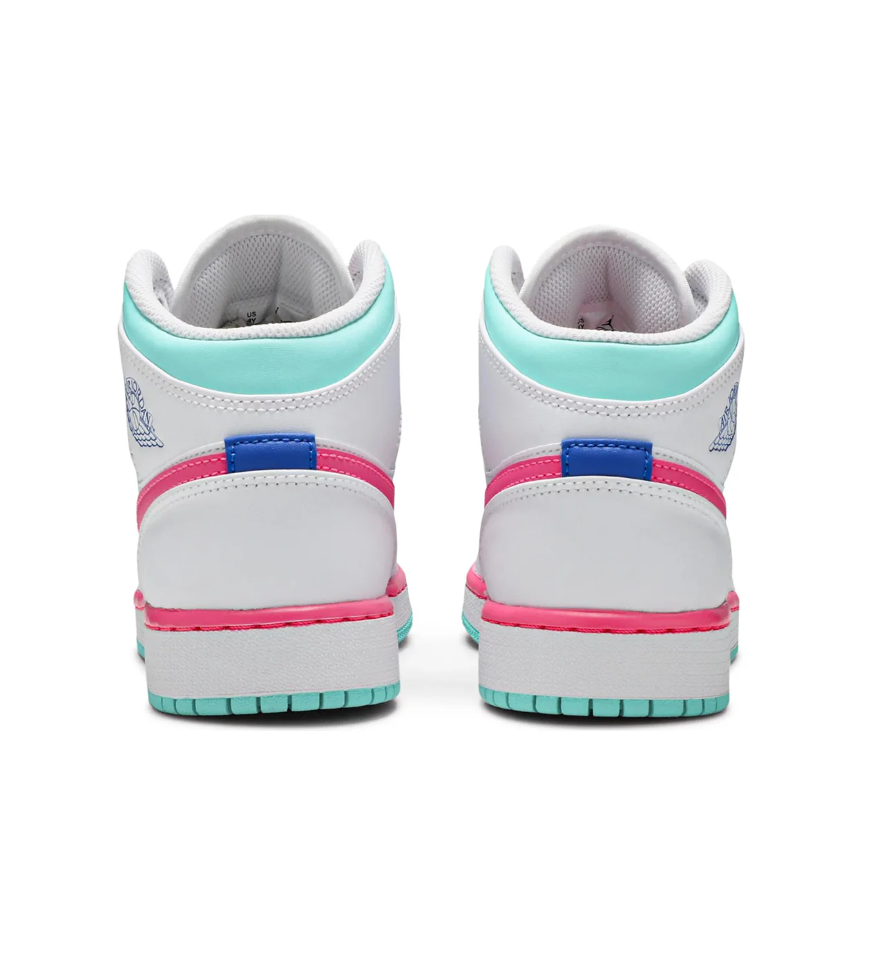 Jordan 1 Mid 'White Pink Green Soar' - Image 5