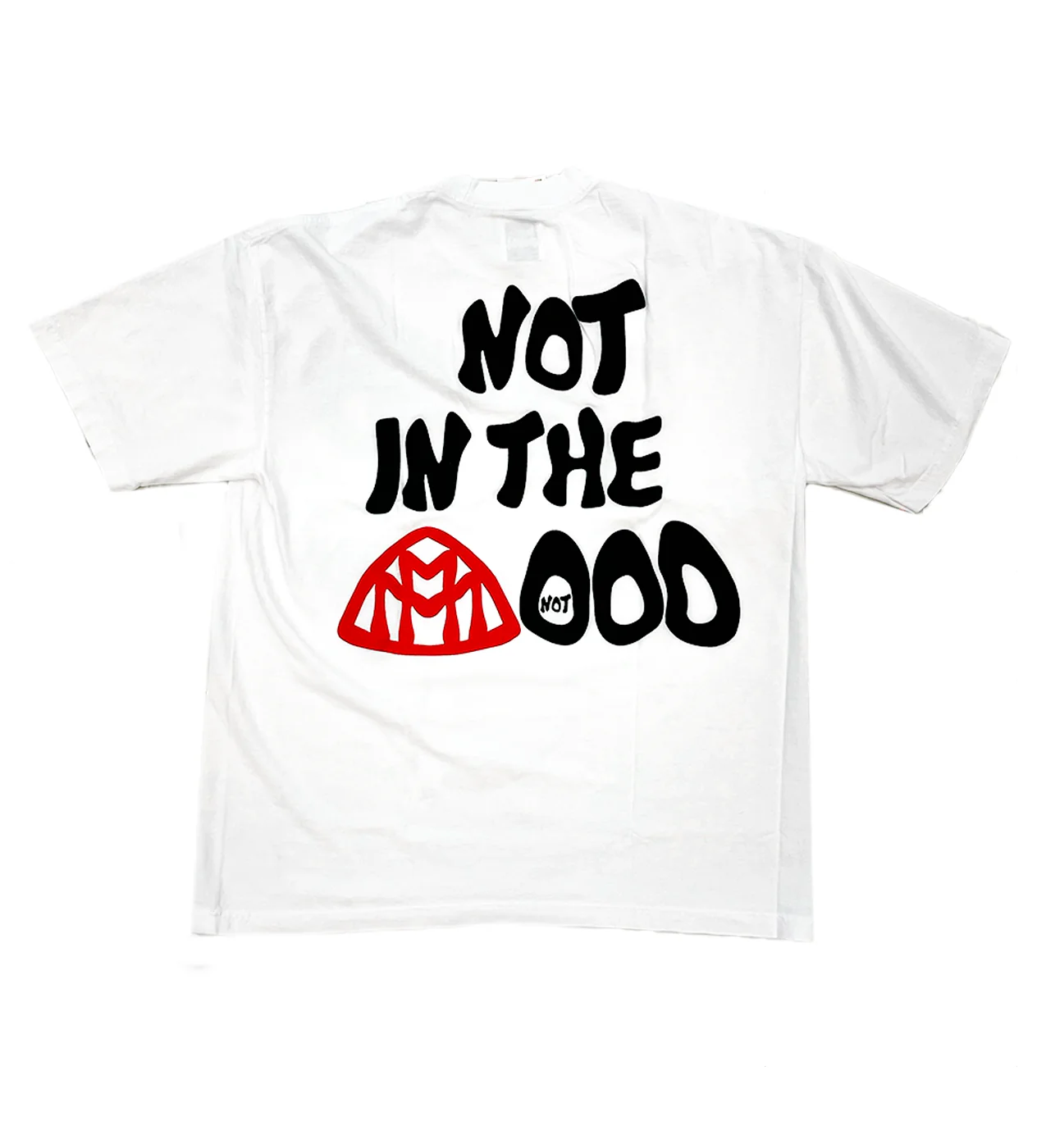 Mood Swings Face Tee White - Image 2