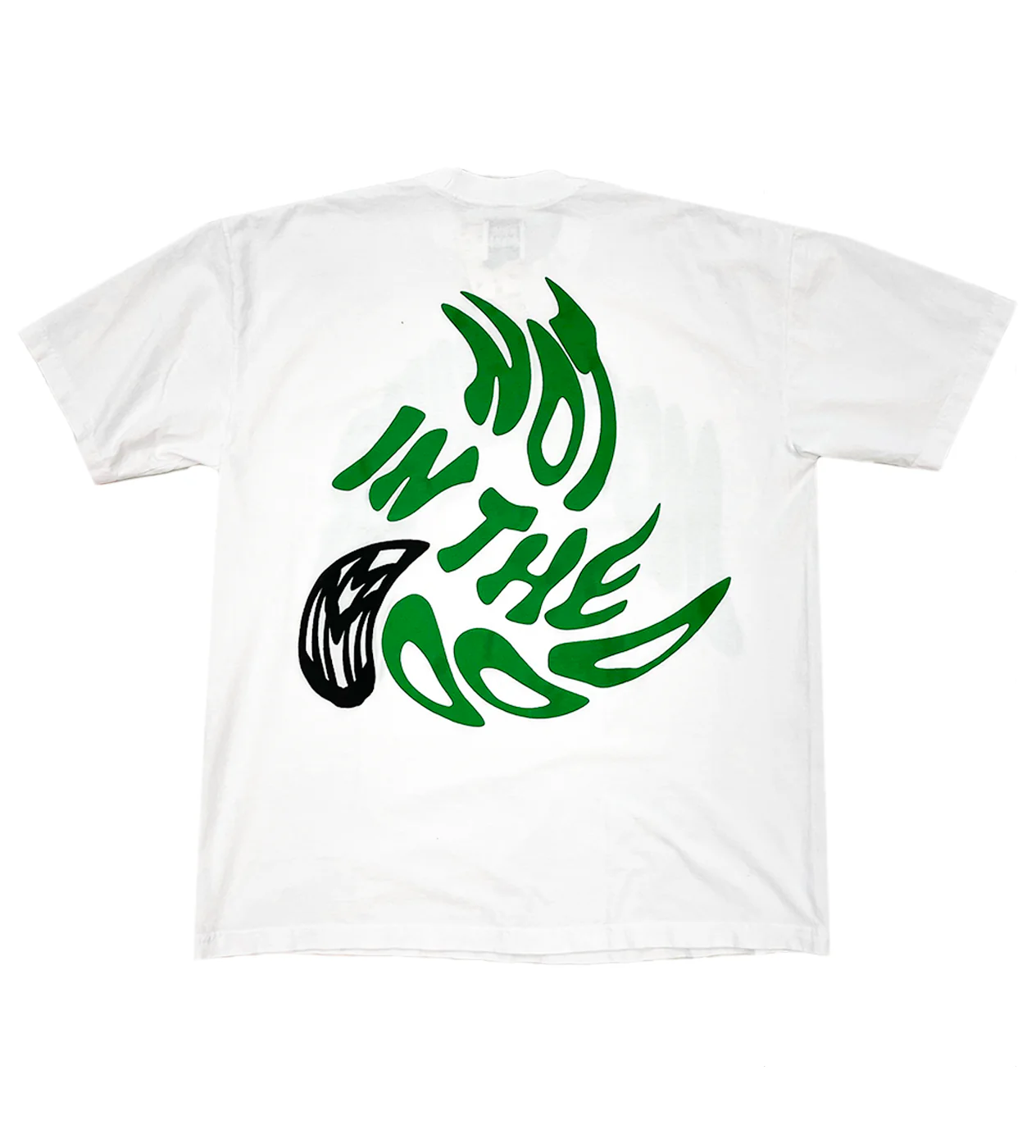 Mood Swings Swirl Tee White/Green - Image 2