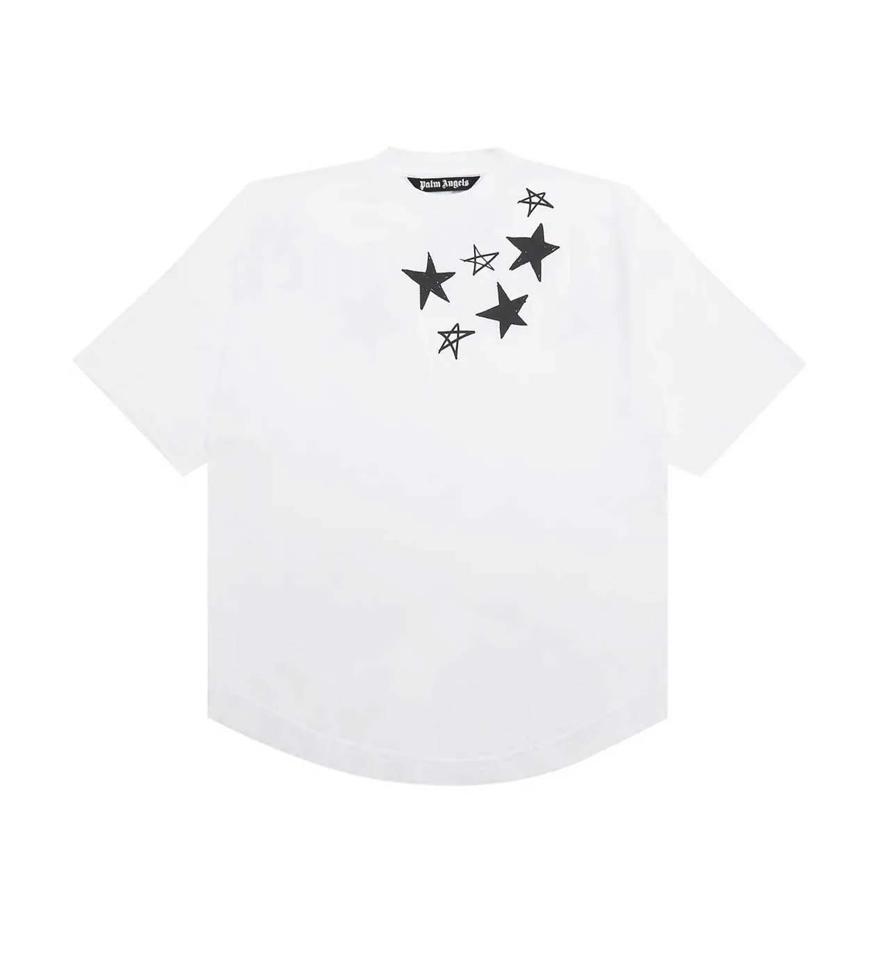 Palm Angels Shooting Stars Logo White/Black - Image 2