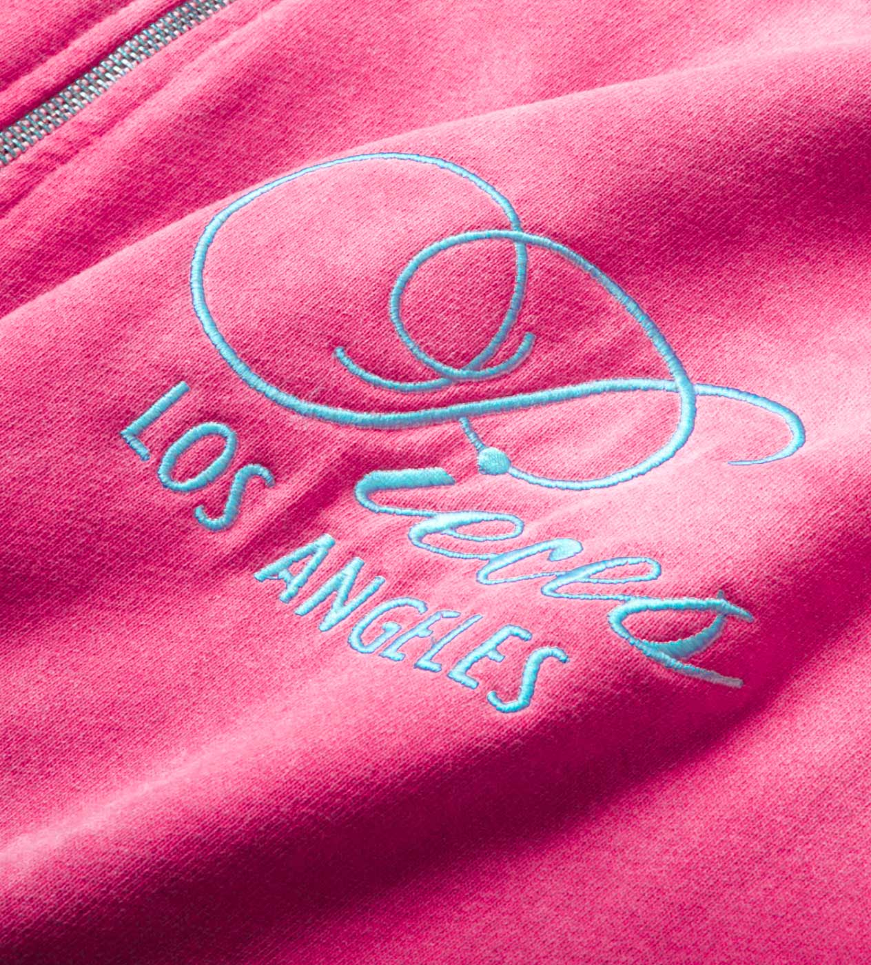 Pieces Sun Faded Zip Up Sweatshirt Midnight Pink - Image 4