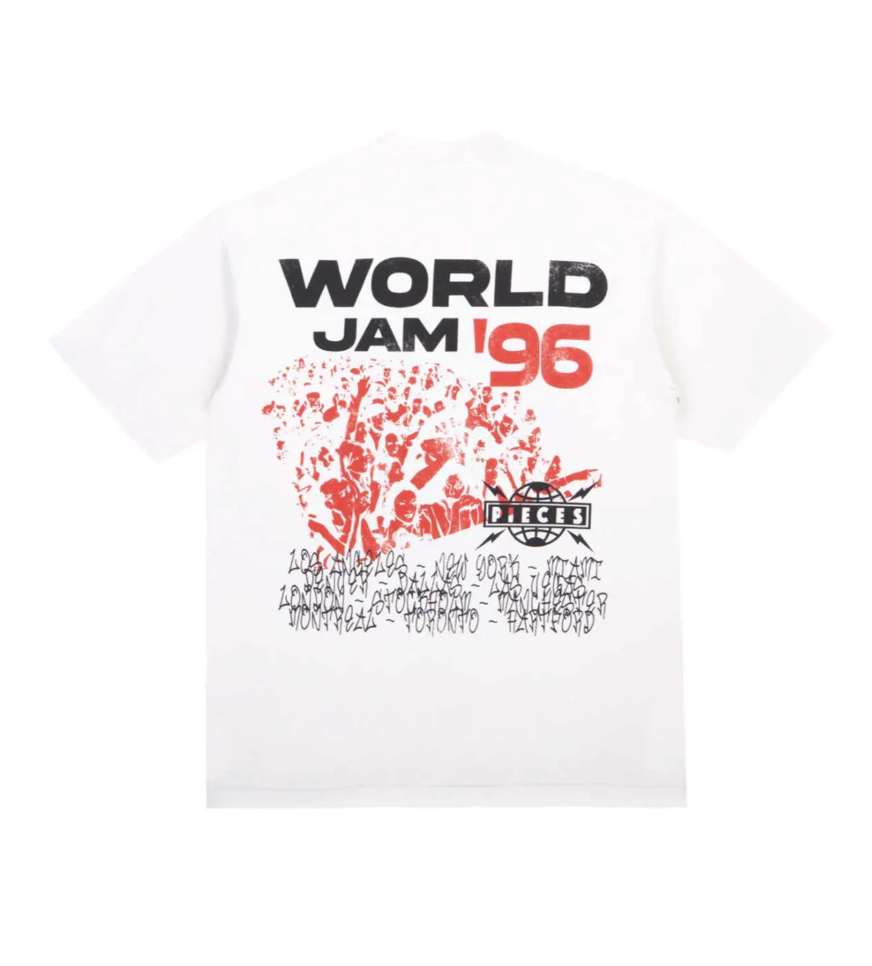 Pieces World Jam Tee Cream - Image 2