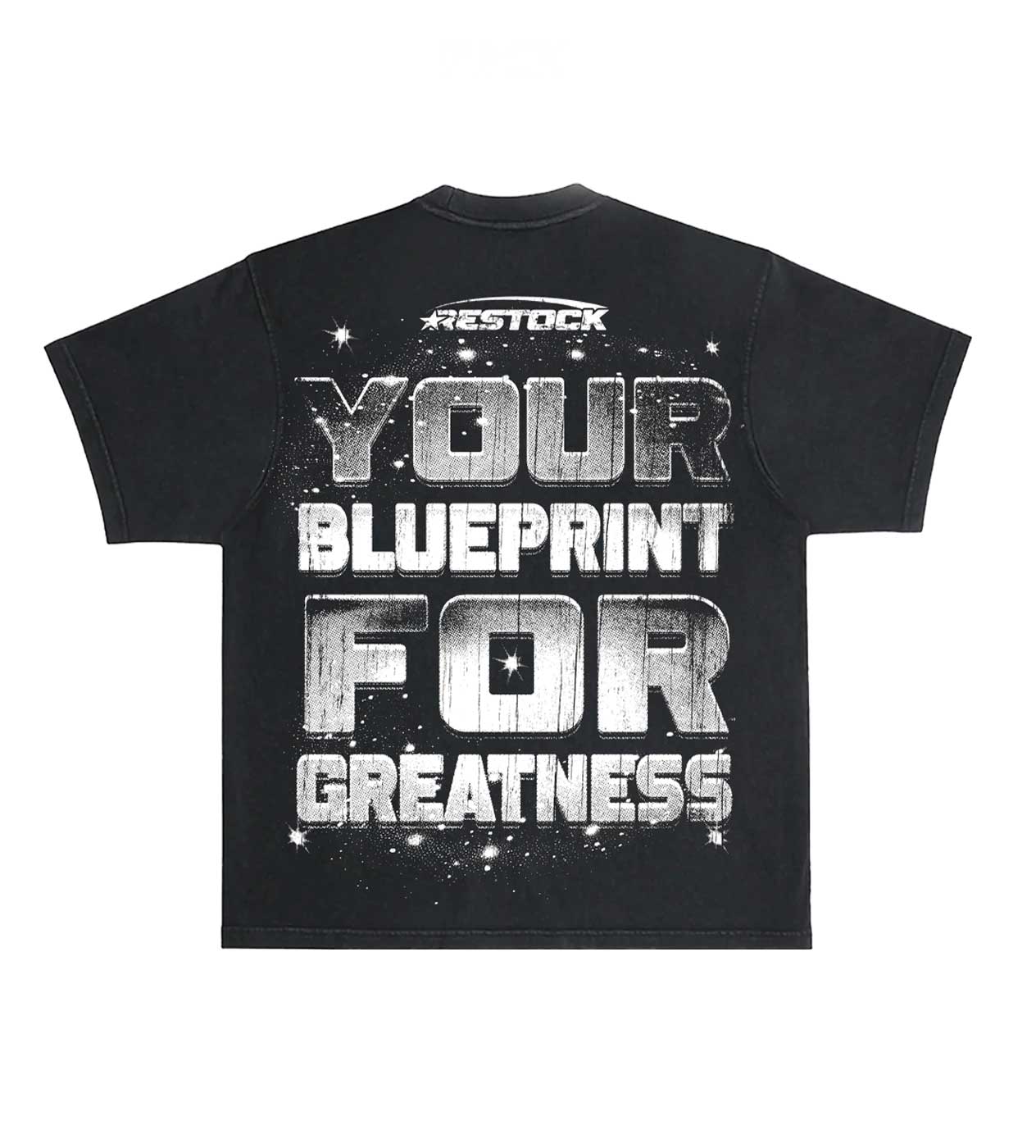Restock AR Blueprint Tee Washed Black - Image 2