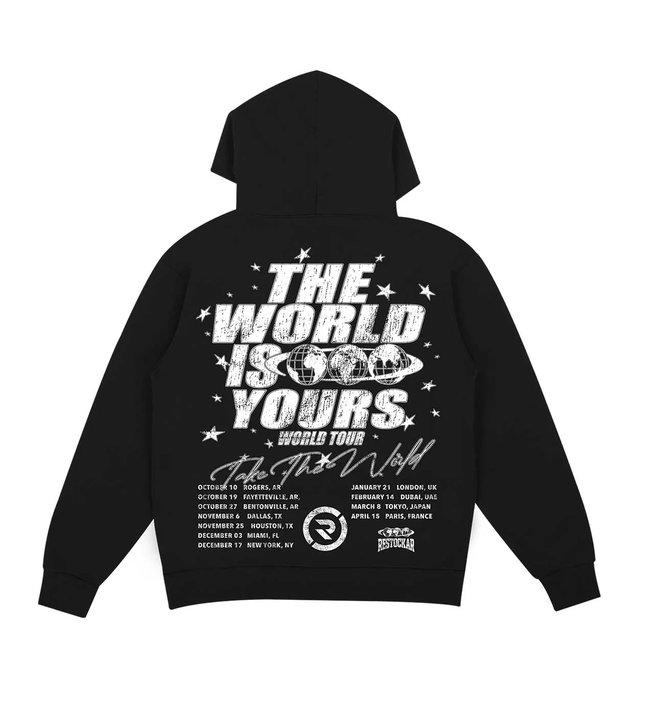 Restock AR World Is Yours Hoodie Black - Image 2